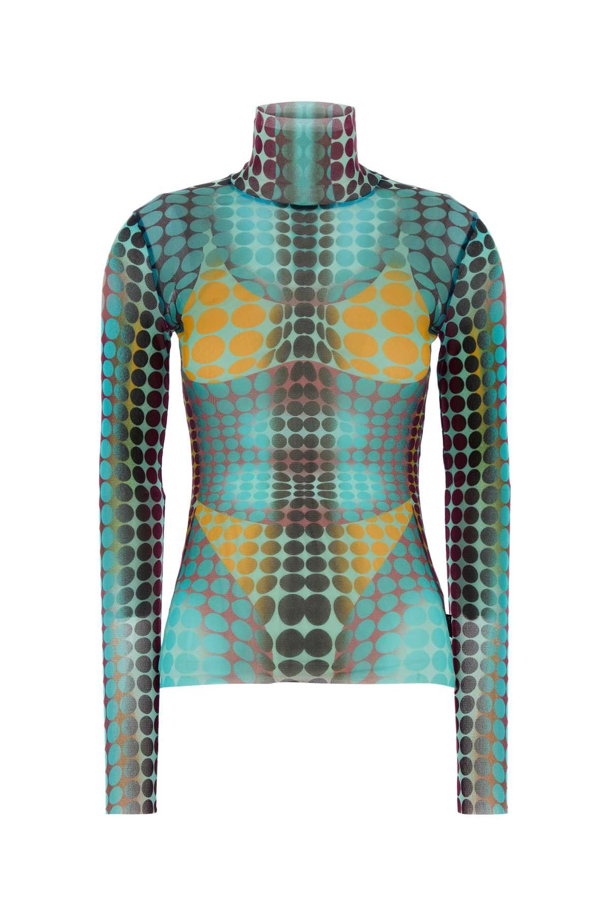 Jean Paul Gaultier Printed Mesh Top Size XS / US 0-2 / IT 36-38 - 1 Thumbnail