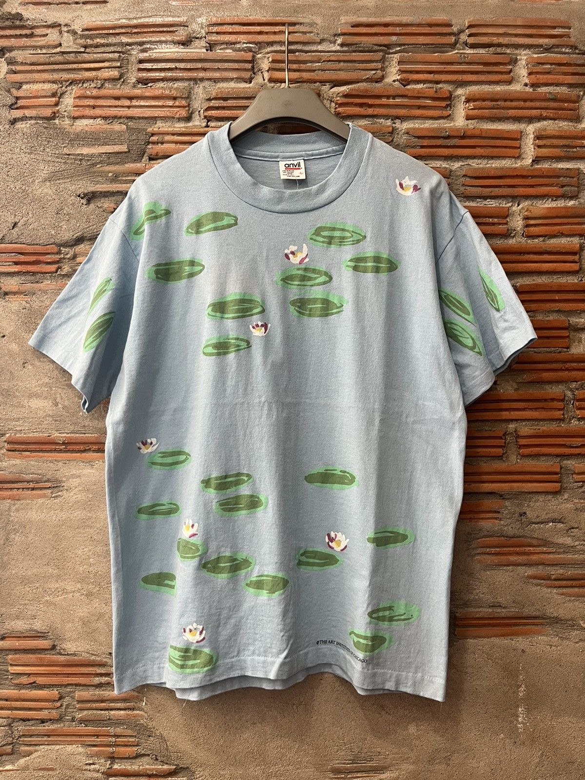 Arts & Science Vintage Water Lilies (aop) 90’s by Claude Monet Tshirt Size US L / EU 52-54 / 3 - 2 Thumbnail