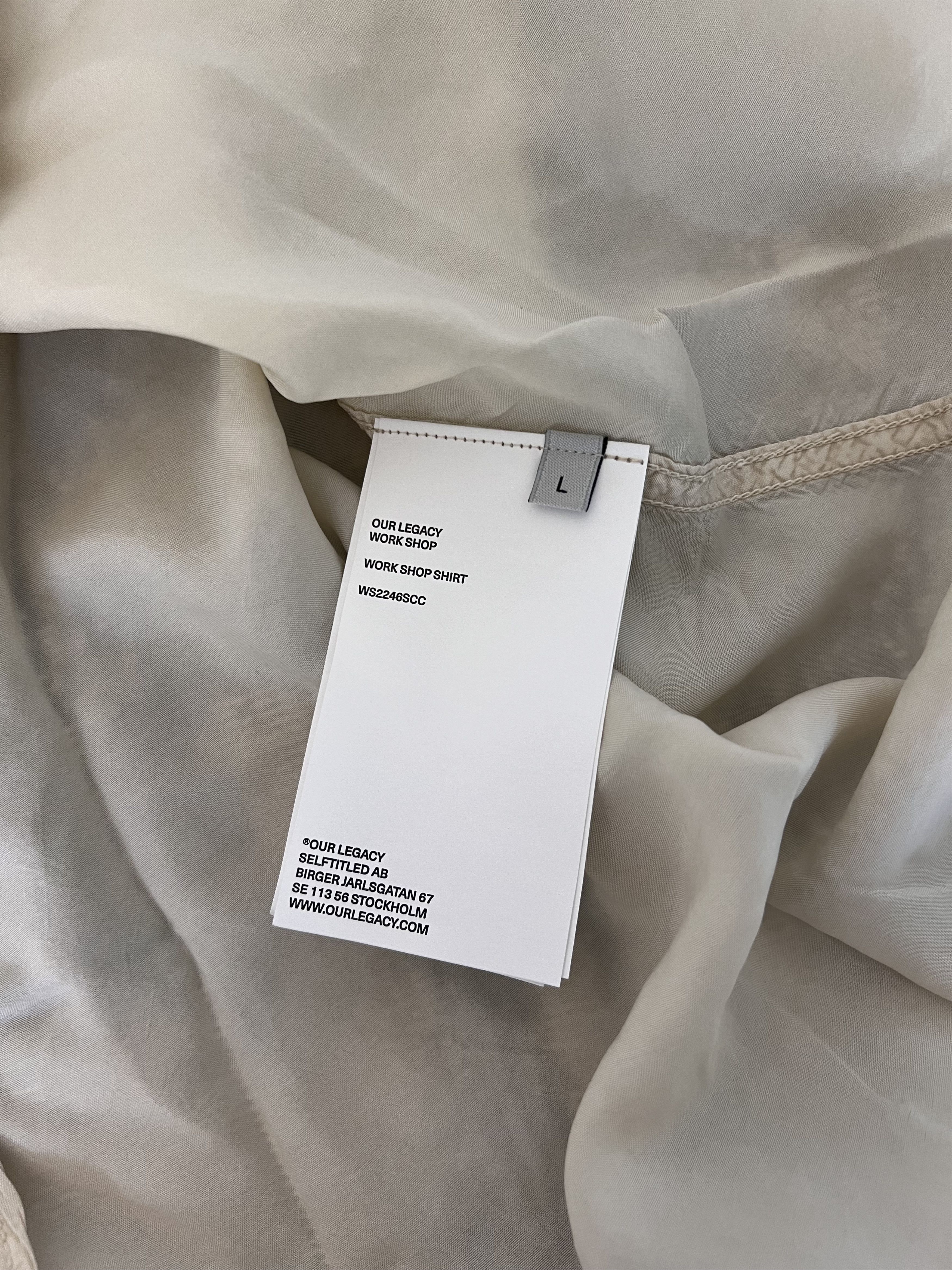 Our Legacy Our Legacy Workshop Button Up Shirt in Overdyed Soy Size US L / EU 52-54 / 3 - 9 Thumbnail