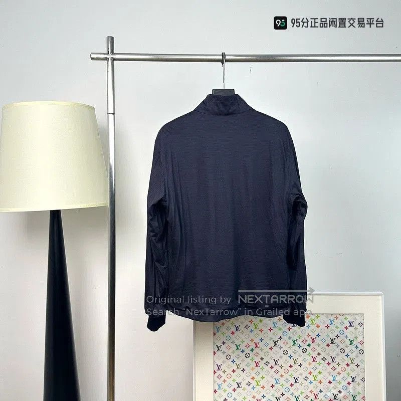 Ermenegildo Zegna Zegna SS23 Men's Solid Stand Collar Reversible Jacket. Size US M / EU 48-50 / 2 - 7 Thumbnail
