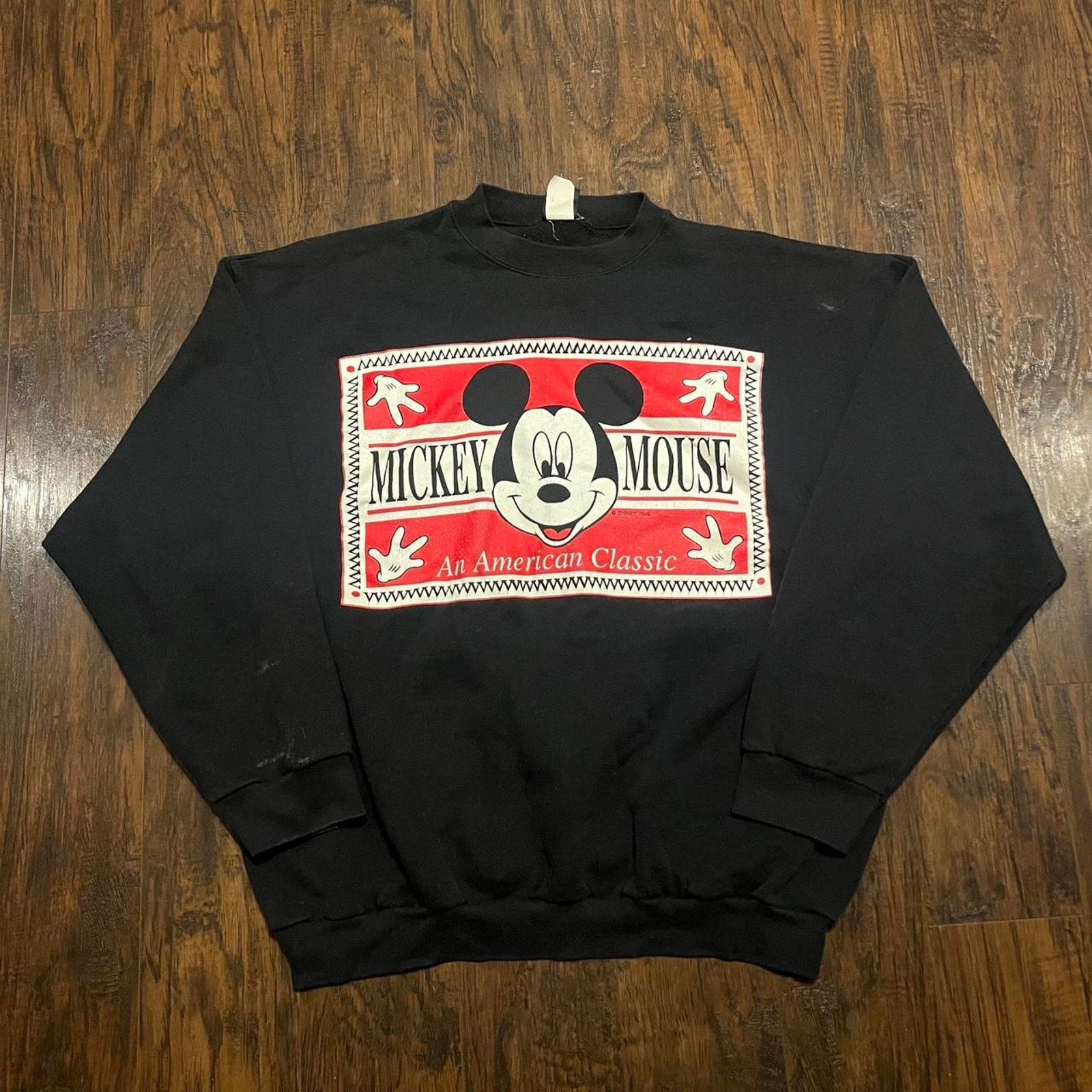 Disney Vintage Mickey Mouse An American Classic Crewneck Size US XXL / EU 58 / 5 - 1 Thumbnail