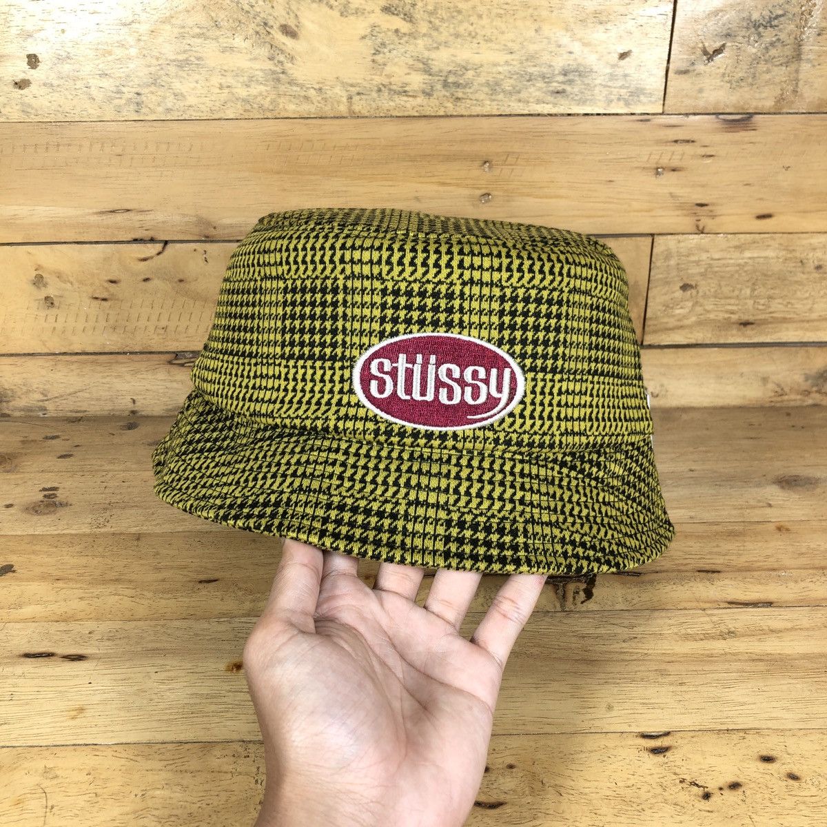 Stussy × Vintage Stussy Lola Plaid Knit Bucket Size ONE SIZE - 1 Thumbnail