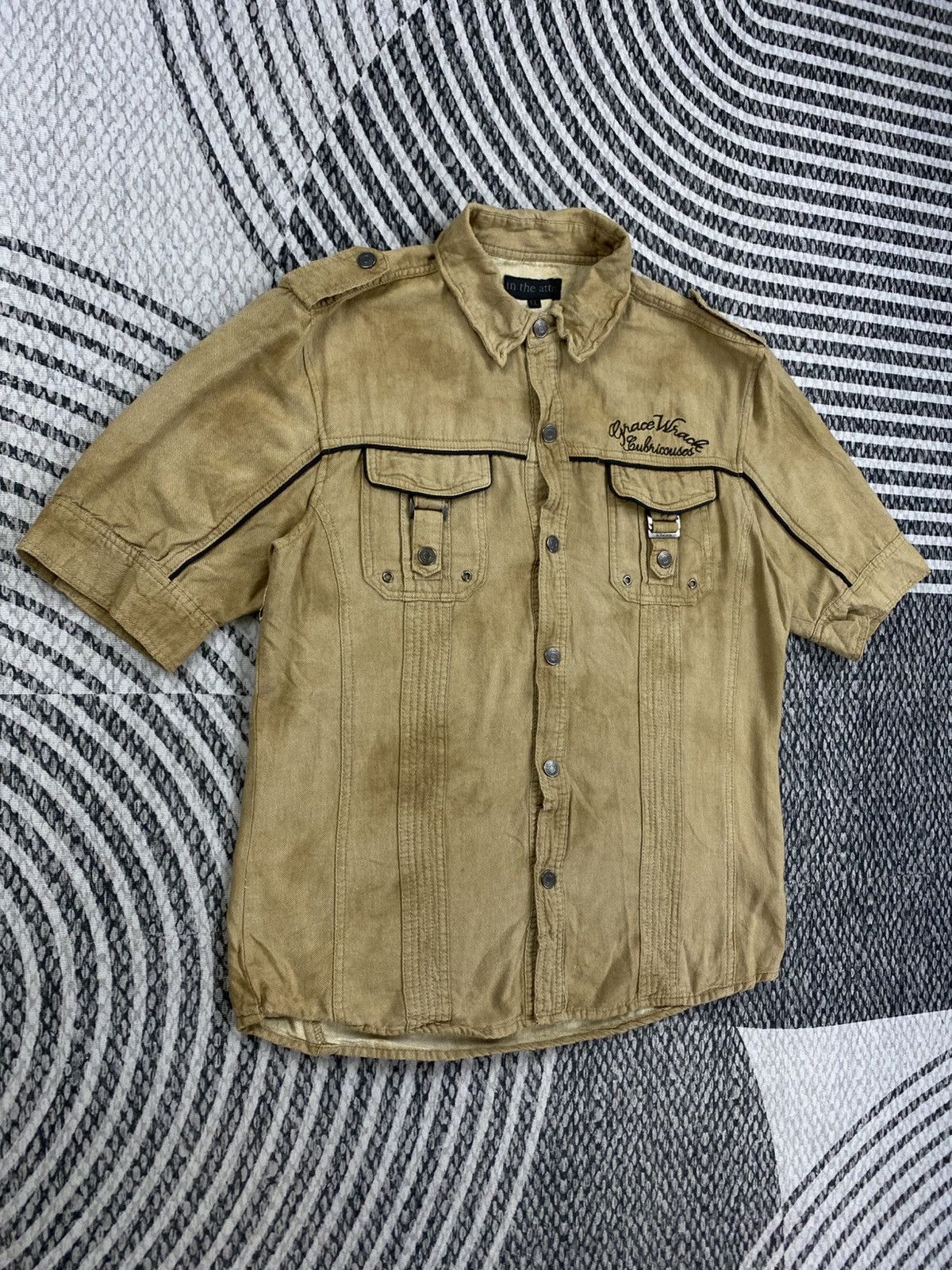 In The Attic Vintage In The Attic Double Pocket Button Up Shirt Size US XL / EU 56 / 4 - 3 Thumbnail