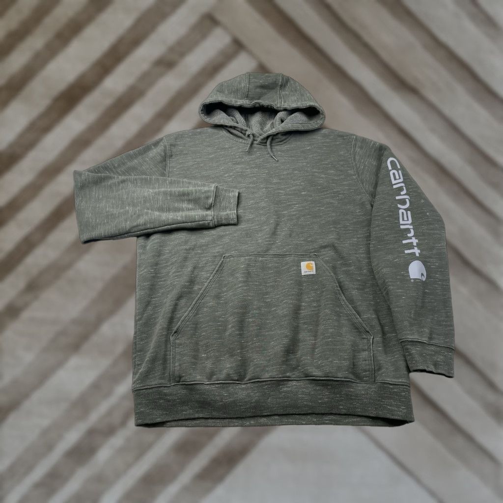 Carhartt Carhartt Loose Fit Pullover Hoodie Sweatshirt Men Large Workwear K288-360 Green Size US L / EU 52-54 / 3 - 1 Thumbnail