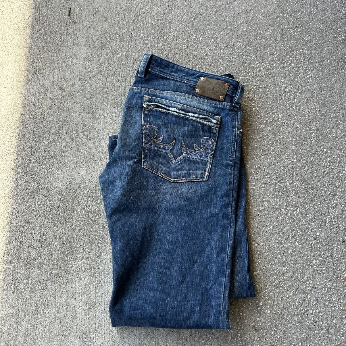 Image of 2006 Diesel Industries “Yark” Low Rise Denim Jeans in Navy Denim, Men's (Size 36)