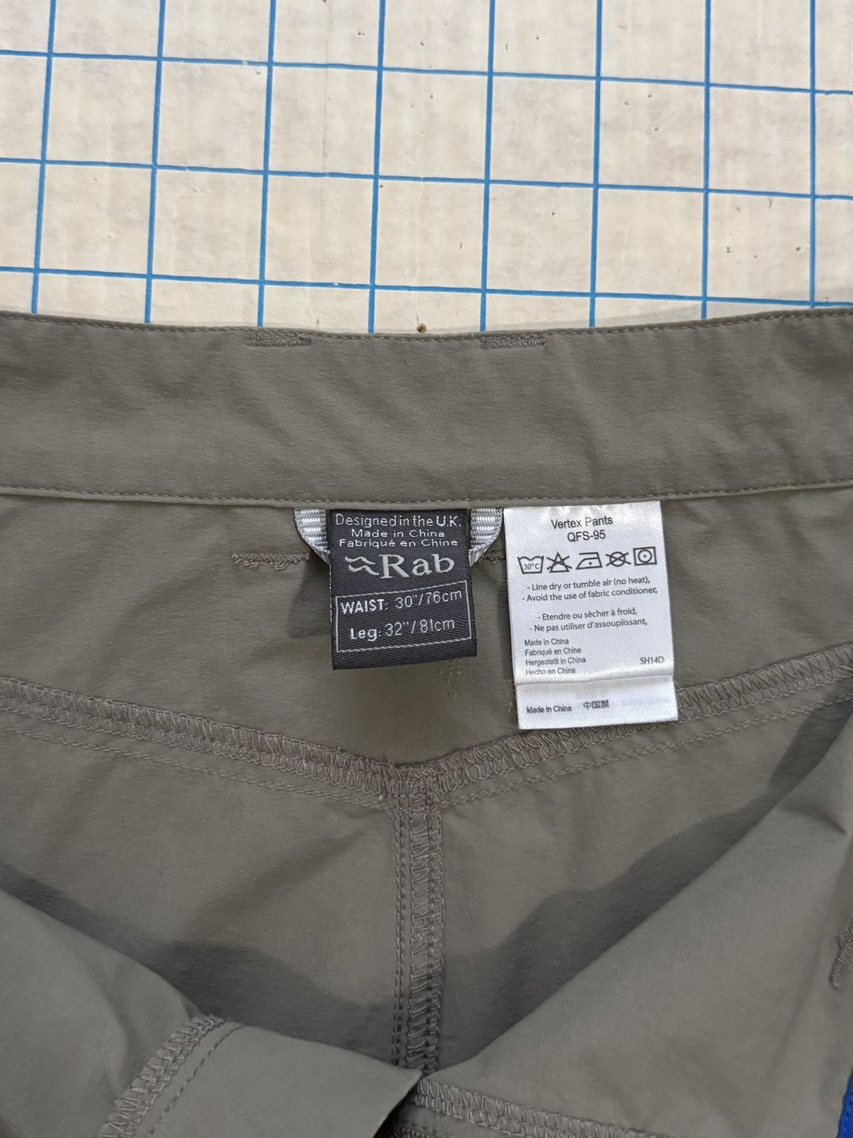 Rab RAB Hiking Pants Beige/Tan Size 30 Mens Rab Trekking Size US 30 / EU 46 - 8 Thumbnail