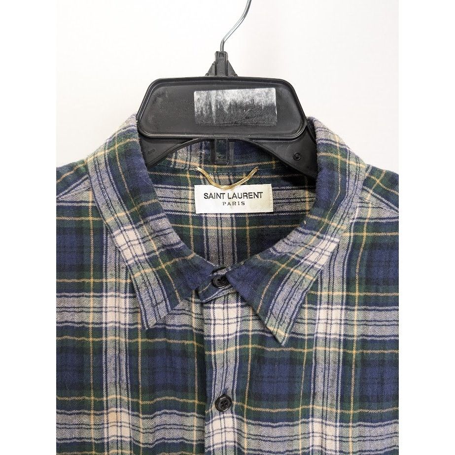 Saint Laurent Paris o1rshd1 CC20 Button Shirt in Multicolor Size US M / EU 48-50 / 2 - 3 Thumbnail