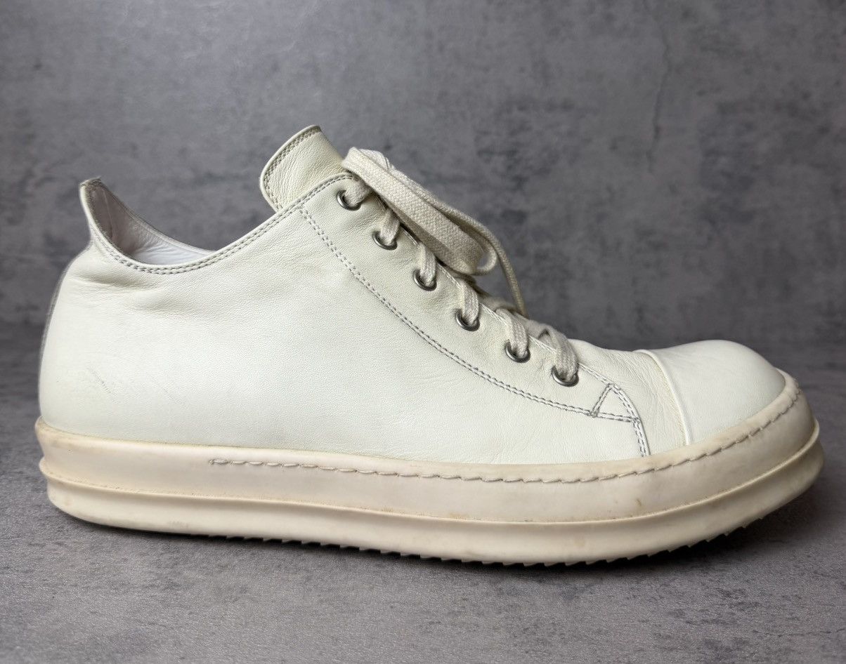 Rick Owens RICK OWENS - RAMONES TRIPLE MILK LOW TOP Size US 10 / EU 43 - 3 Thumbnail