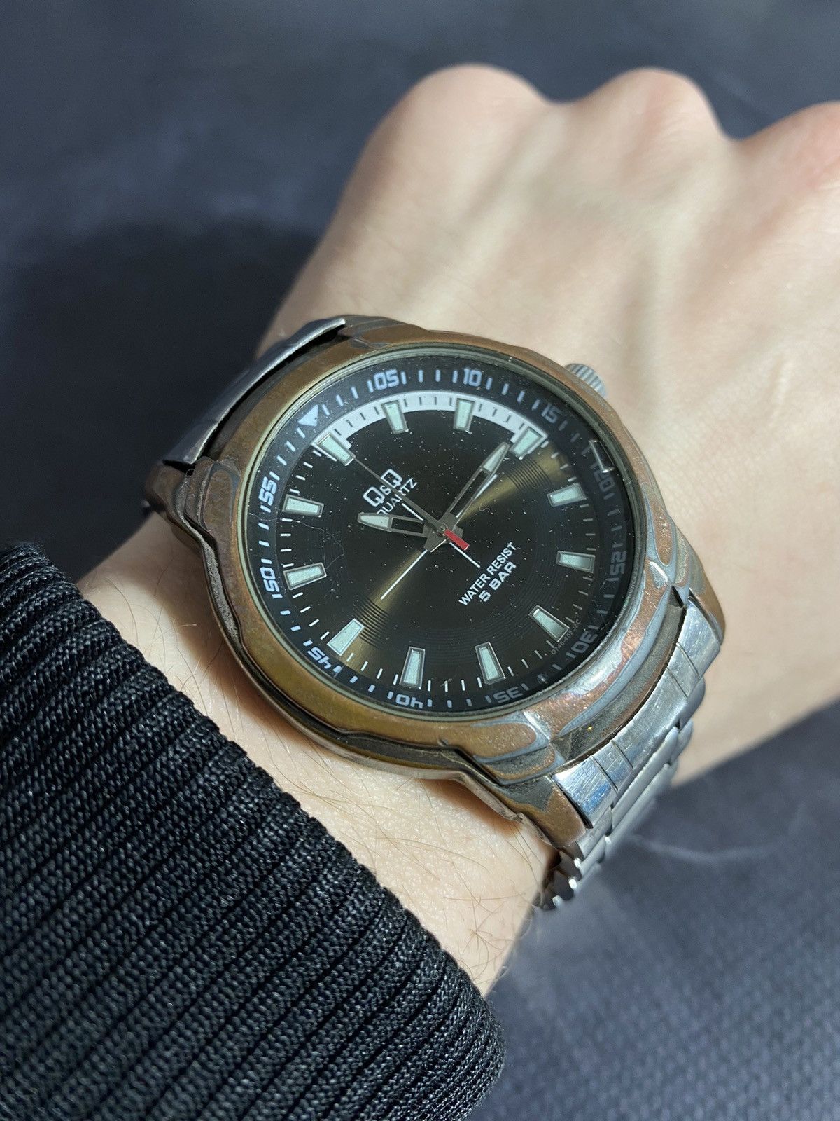 Japanese Brand Q&Q Vintage Quartz Watch Black Dial Japanese Brand Size ONE SIZE - 12 Thumbnail