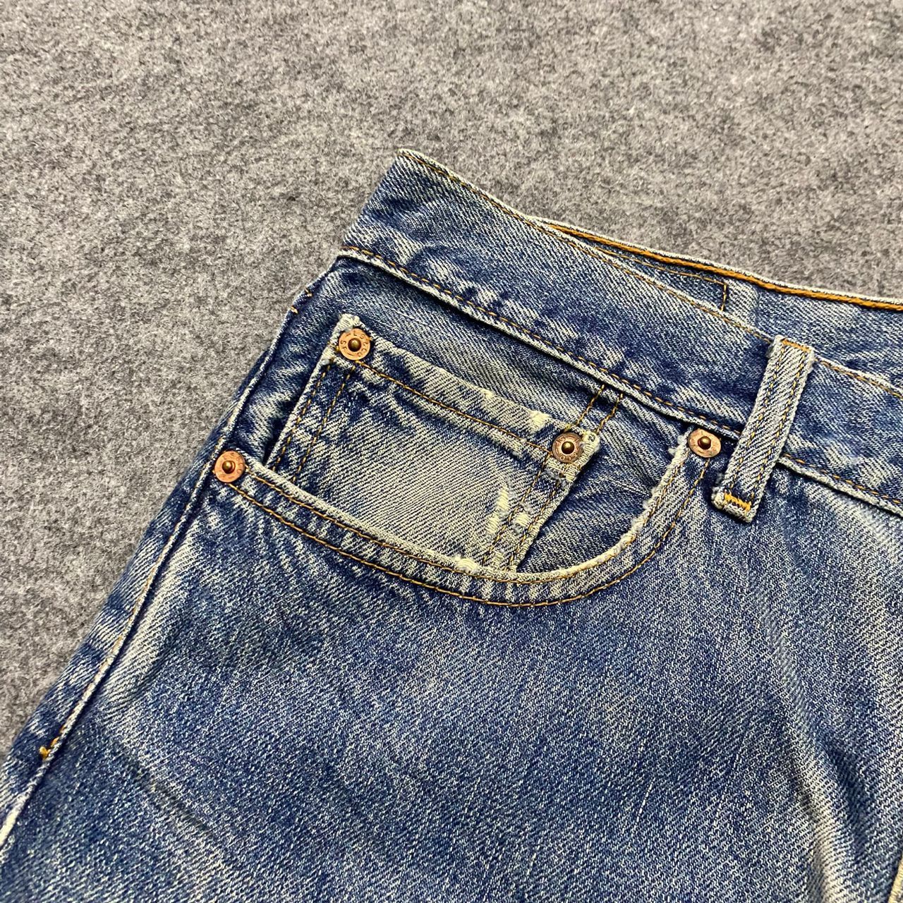 Levi's Vintage Clothing Vintage 90s Levis 508 Distressed denim Kurt Cobain Style Size US 32 / EU 48 - 9 Thumbnail