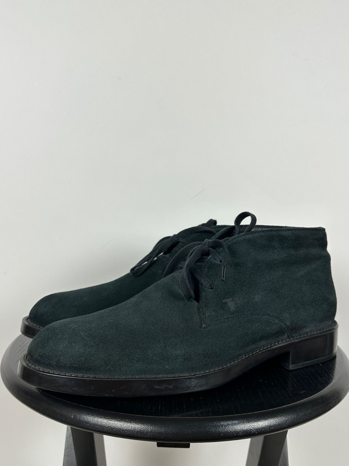 Tod's Tod’s Blue Suede Ankle Desert Lace Up Boots Size US 9.5 / EU 42-43 - 12 Thumbnail