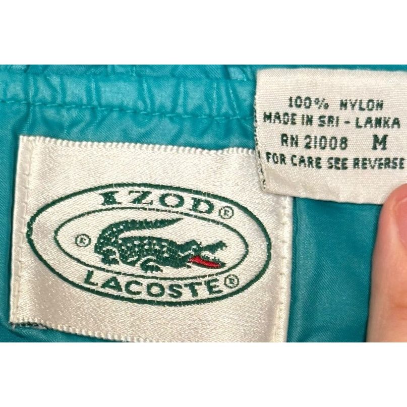 Izod Izod Lacoste Men's Jacket Vintage Hooded Windbreaker Medium Size US M / EU 48-50 / 2 - 6 Thumbnail