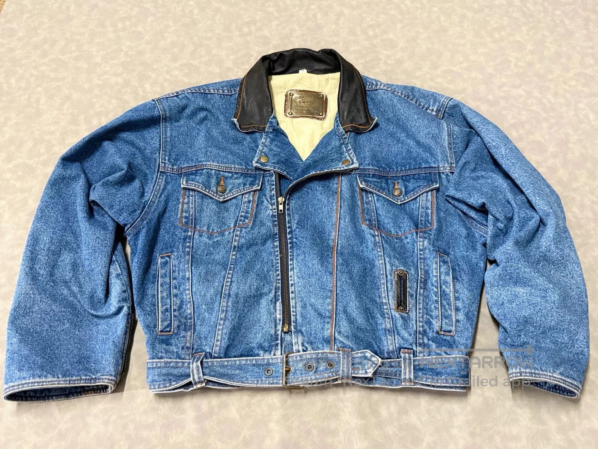 Japanese Brand EDSEL Denim Motorcycle Jacket. Size US L / EU 52-54 / 3 - 1 Thumbnail