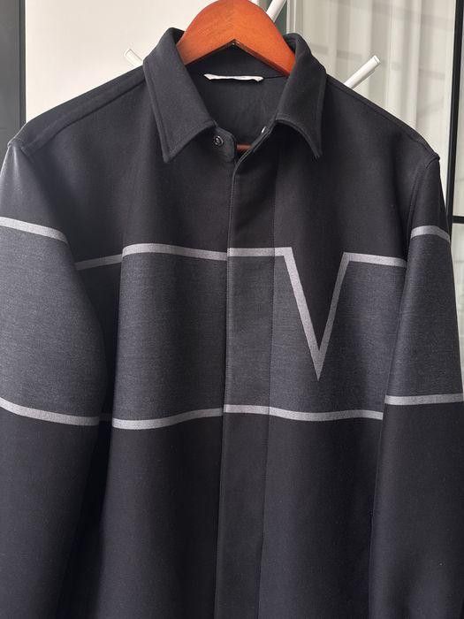 Valentino VALENTINO JACQUARD V-VALENTINO INTARSIA COTTON PEA COAT RARE Size US M / EU 48-50 / 2 - 4 Thumbnail