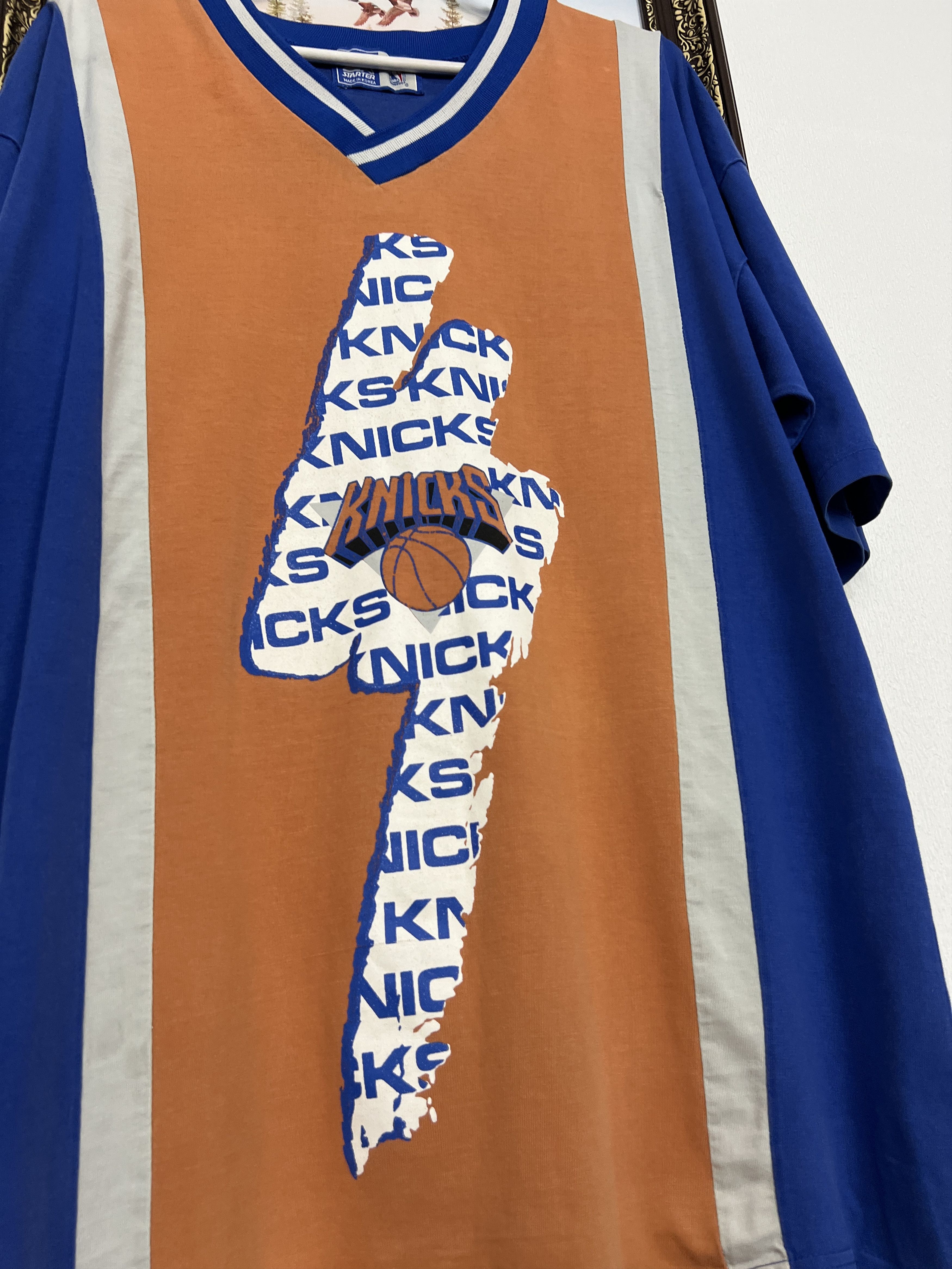 Starter Vintage 90's New York Knicks NBA Promo Warm Up Jersey Shirt Size US XL / EU 56 / 4 - 3 Thumbnail