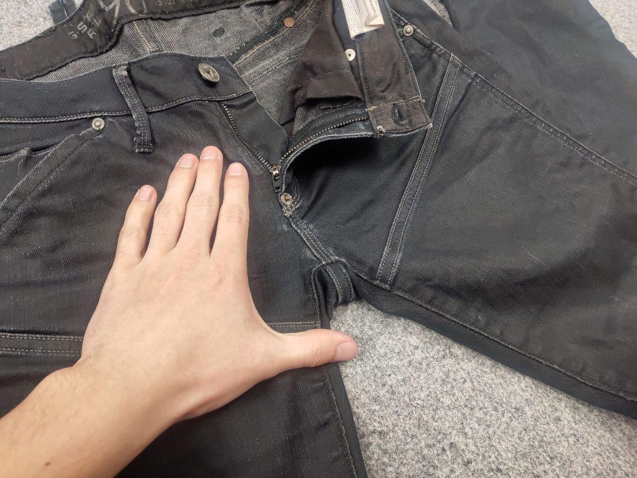 G-Star Vintage G-Star RAW 5620 Elwood Waxed Embro Jeans LGB Y2K Size US 29 - 13 Thumbnail