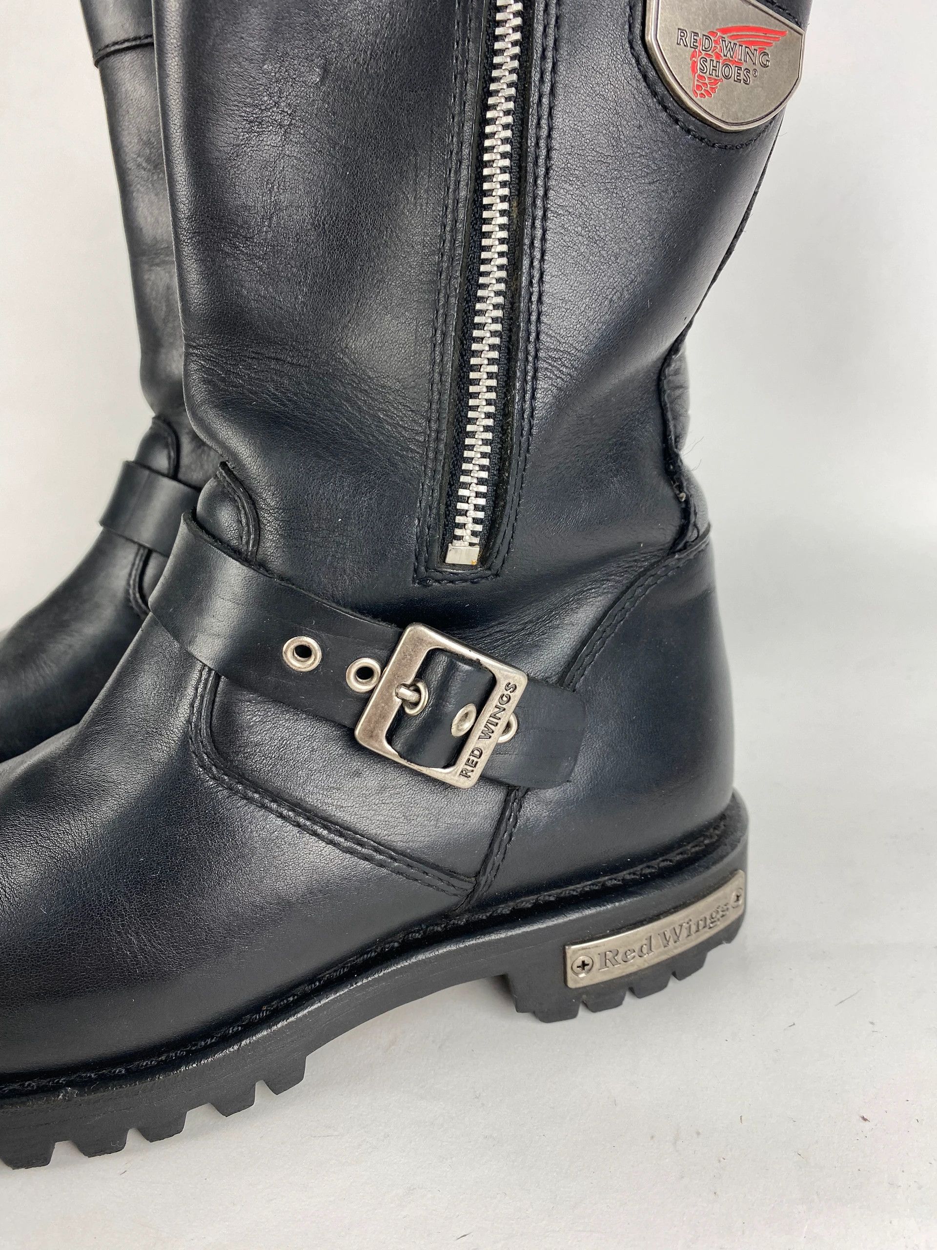 Other red wing shoes engineer leather boots biker high vibram Size US 8.5 / IT 38.5 - 4 Thumbnail