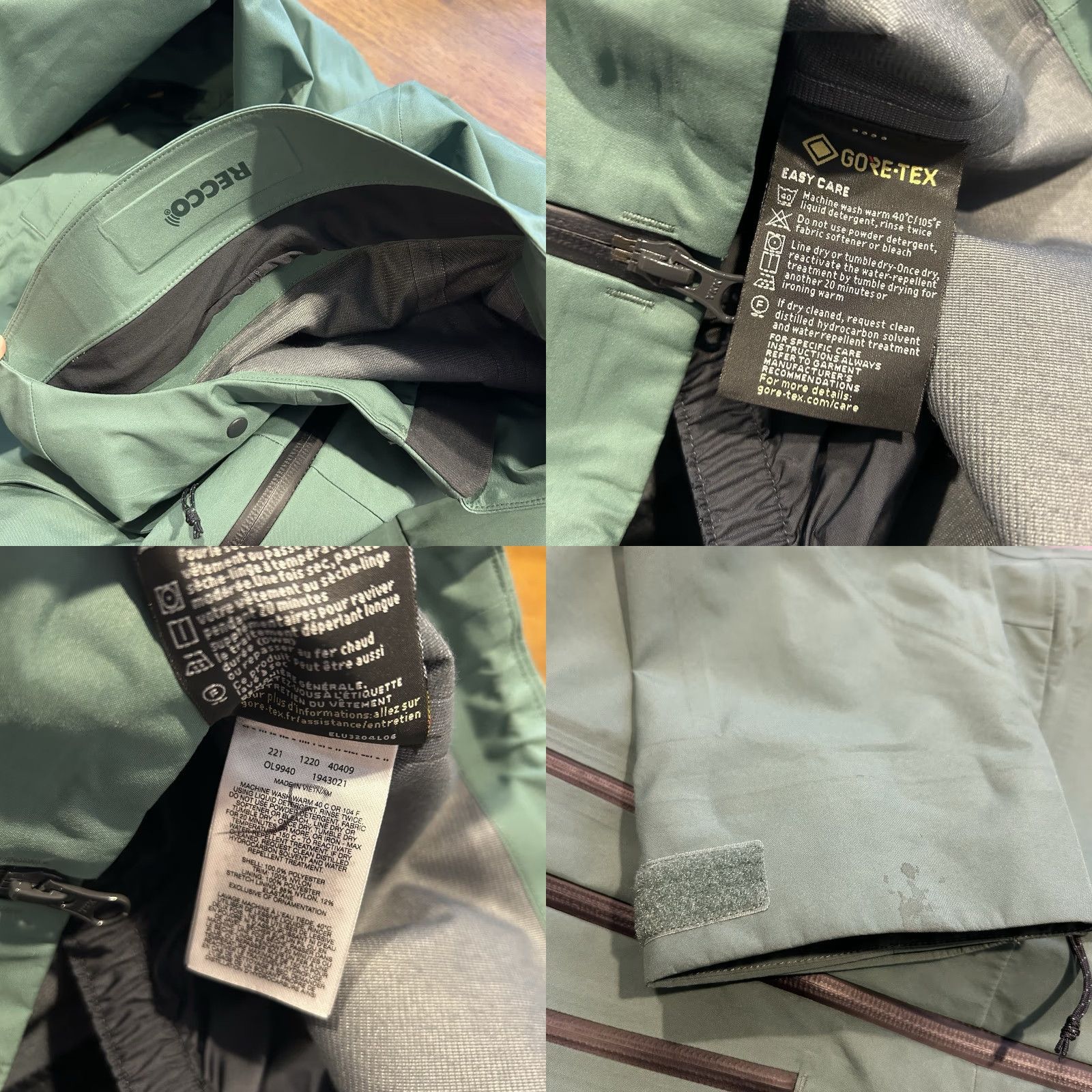 Mountain Hardwear Mountain Hardwear Women’s Sky Ridge Gore-Tex Ski Snowboard Shell Jacket Small Green Women Ski Jacket Size S / US 4 / IT 40 - 8 Thumbnail