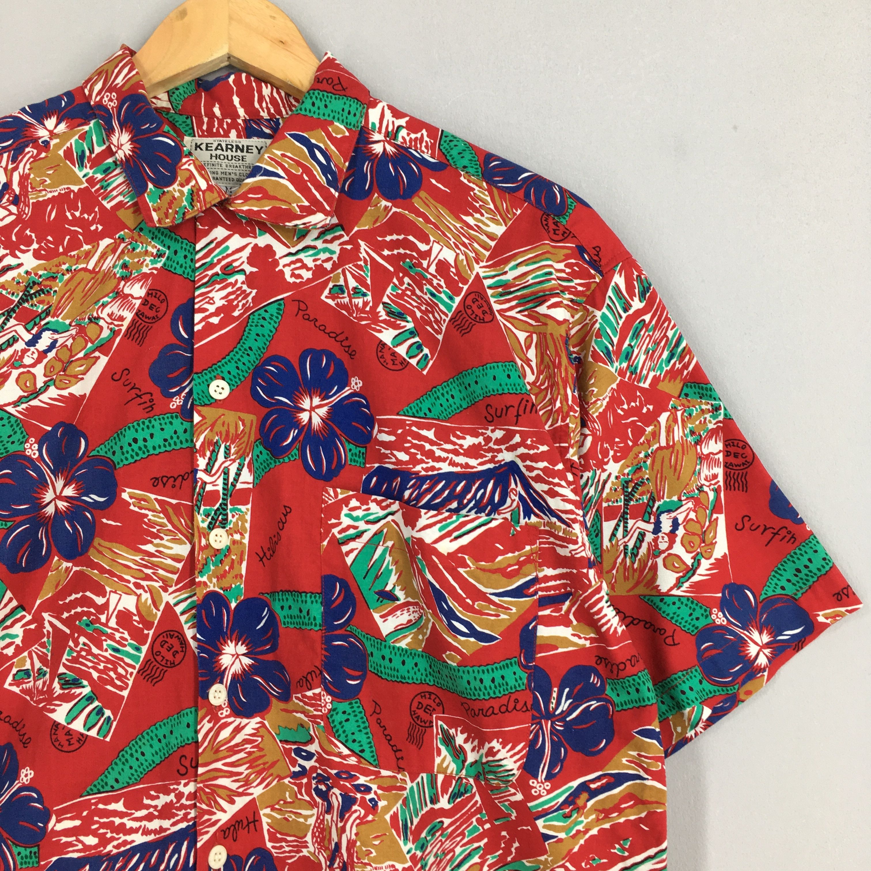 Other Kearney House Hawaiian Hibiscus Tropical Rayon Shirt Medium Size US M / EU 48-50 / 2 - 2 Thumbnail