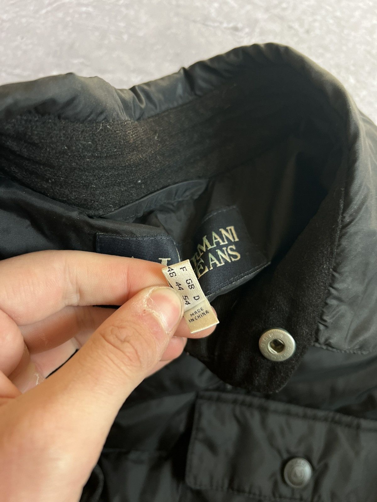 Armani Rare Vintage 90s Armani Jeans Puffer Coat Without lock Sz L Size US L / EU 52-54 / 3 - 11 Thumbnail