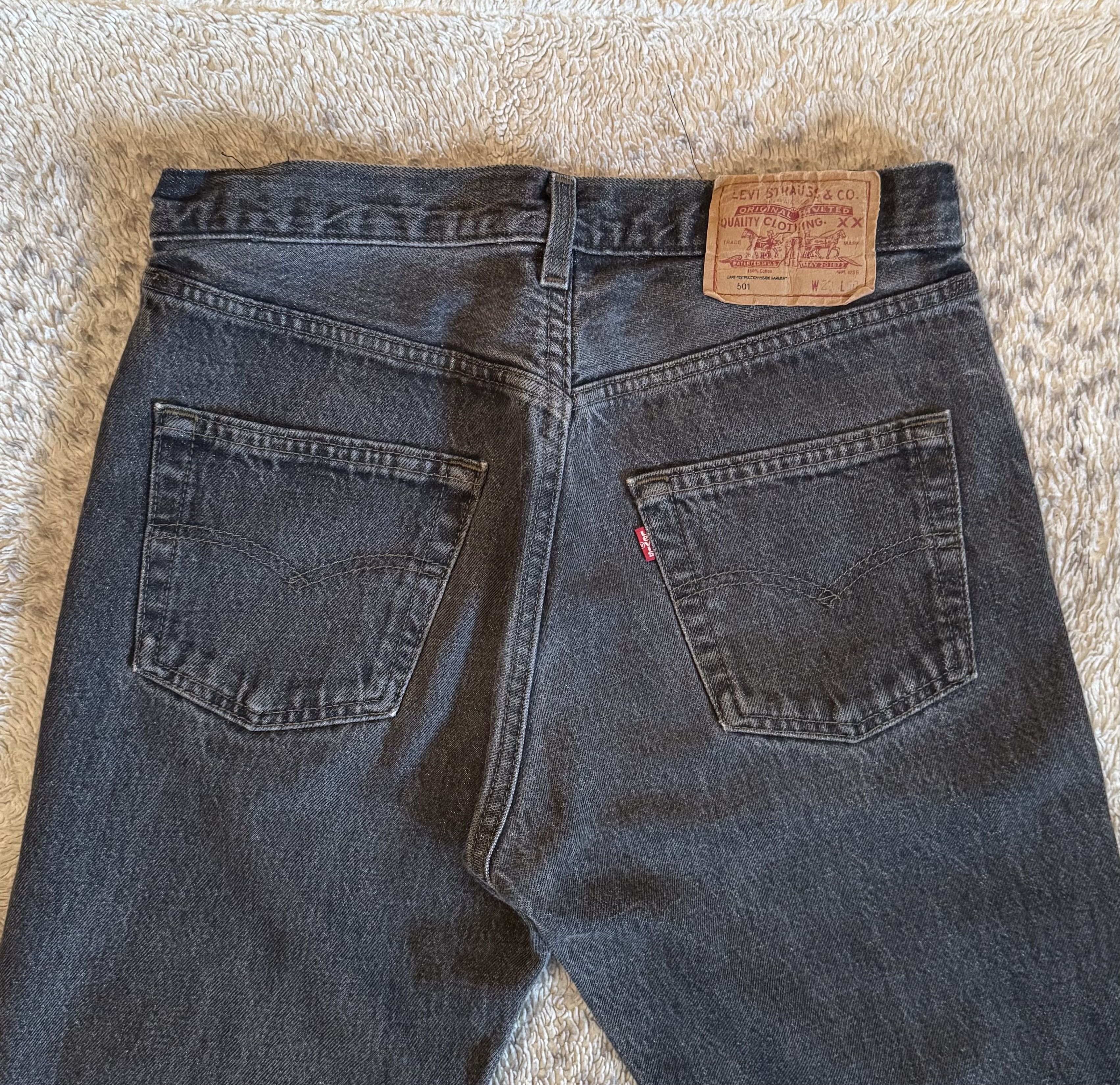 Levi's Vintage 90s Levi’s 501 Washed Denim Jeans USA Size W29 L30 Size US 29 - 3 Thumbnail