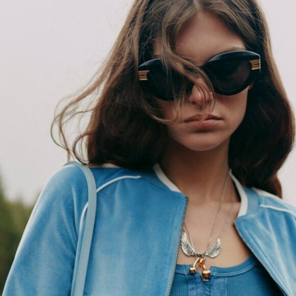Palm Angels Palm Angels PERI10F MIRACLE 6164 Sunglasses Sand Cat Eye Size ONE SIZE - 6 Thumbnail