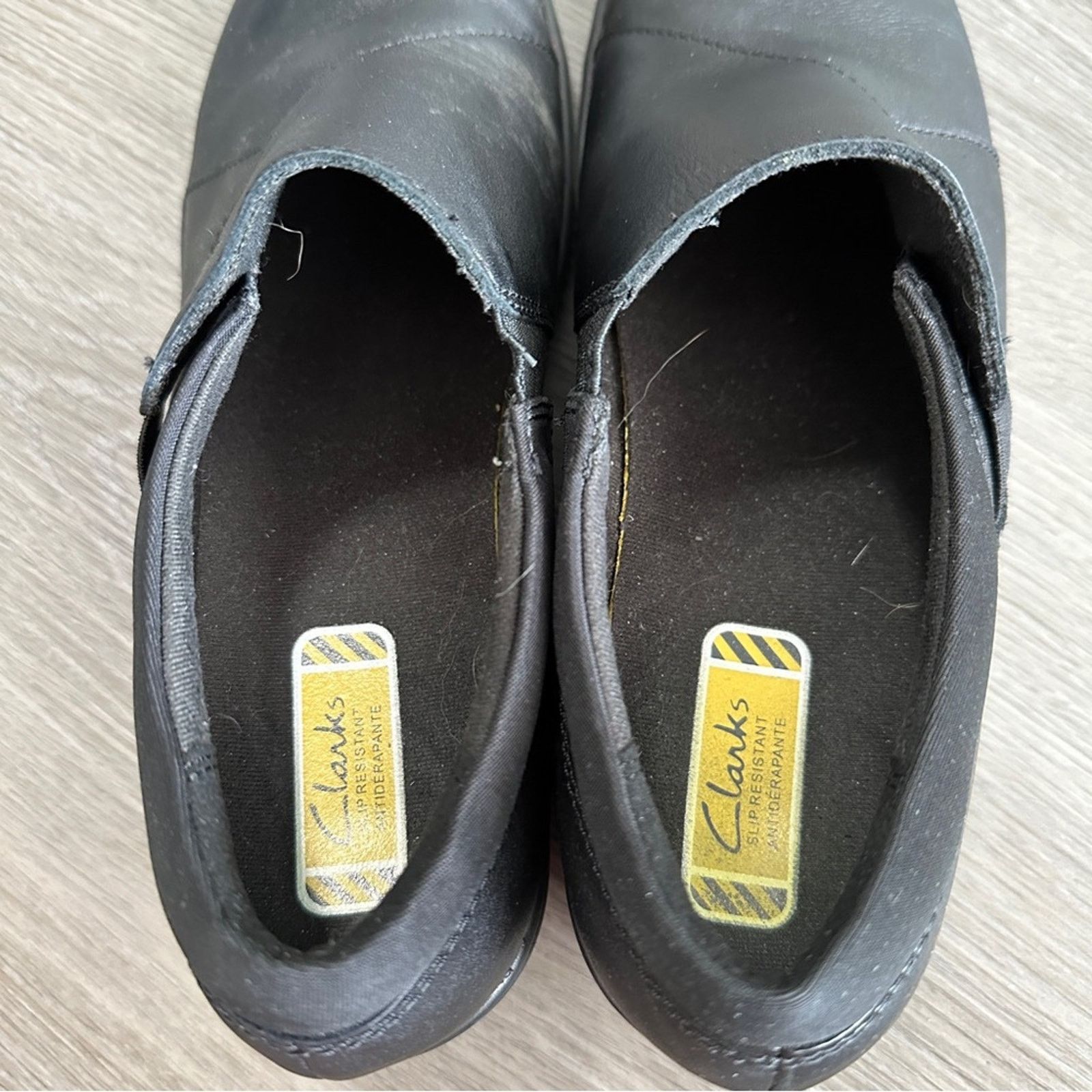 Clarks Clarks Grasp High Black Leather Slip On Clogs Shoes Size 7 Size US 7 / IT 37 - 7 Thumbnail