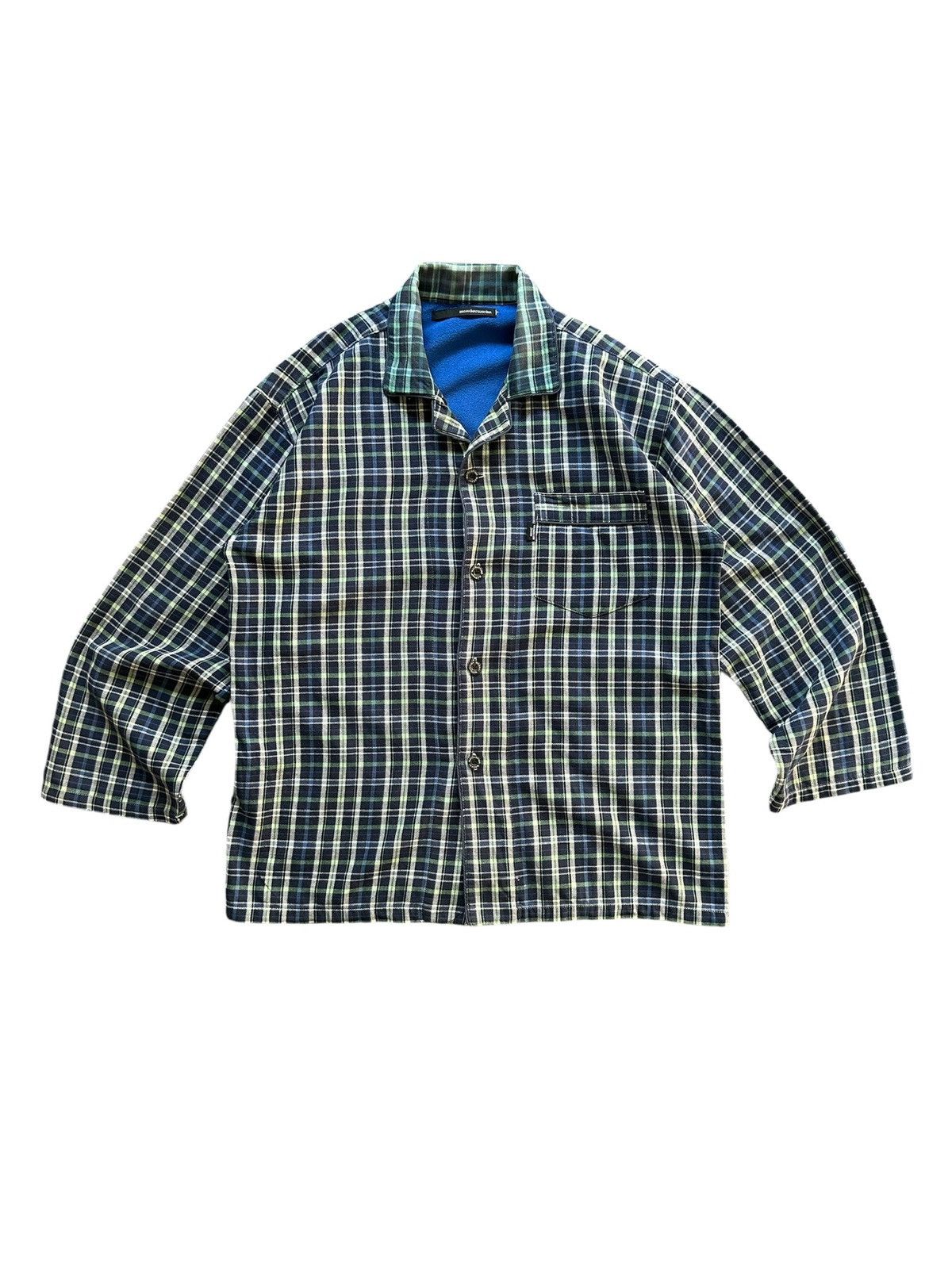 Masaki Matsushima 00's Masaki Matsushima flannel plaid open color shirt Size US L / EU 52-54 / 3 - 3 Thumbnail
