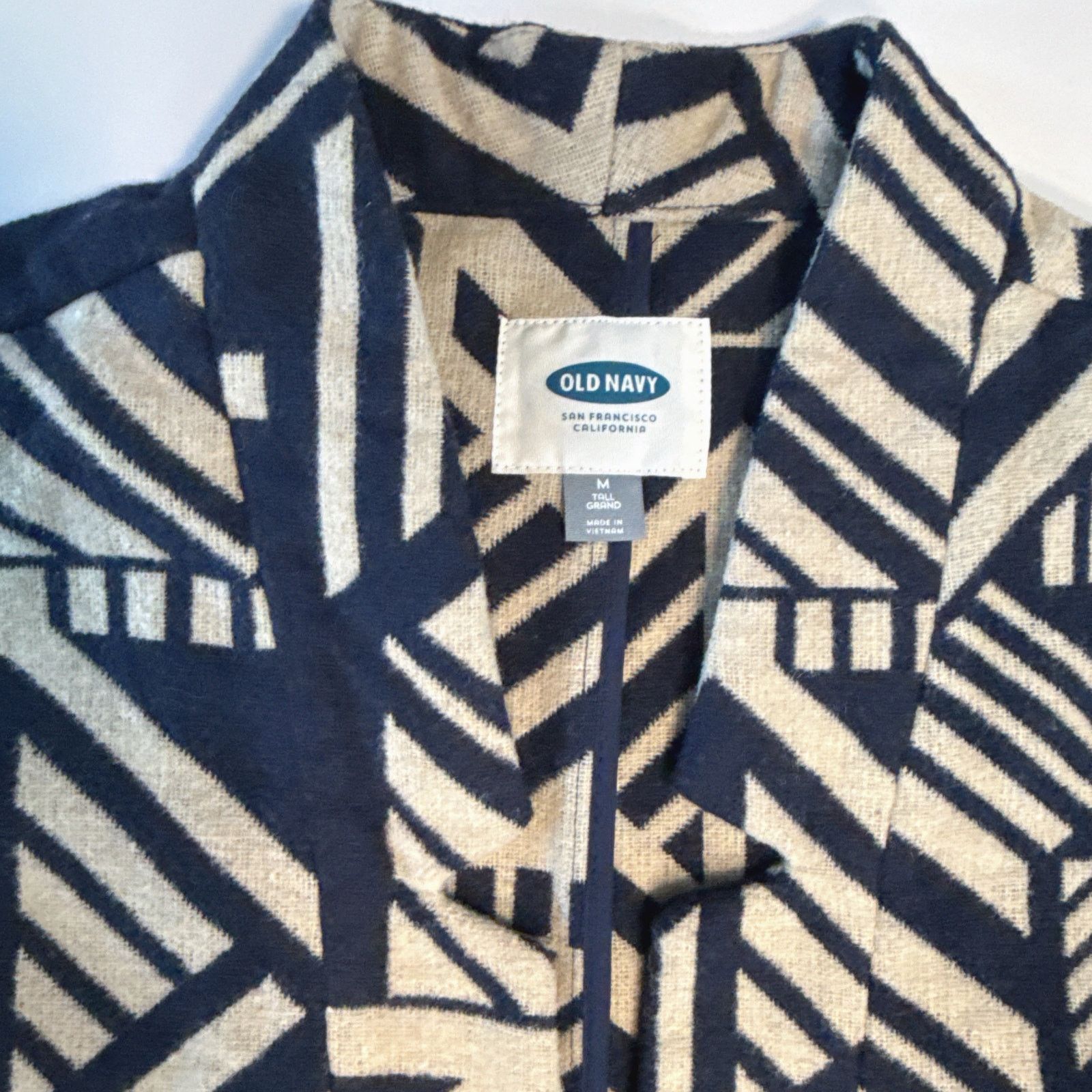 Old Navy Old Navy Open-Front Cardi-Coat | Navy Blue | M Tall Size M / US 6-8 / IT 42-44 - 2 Thumbnail