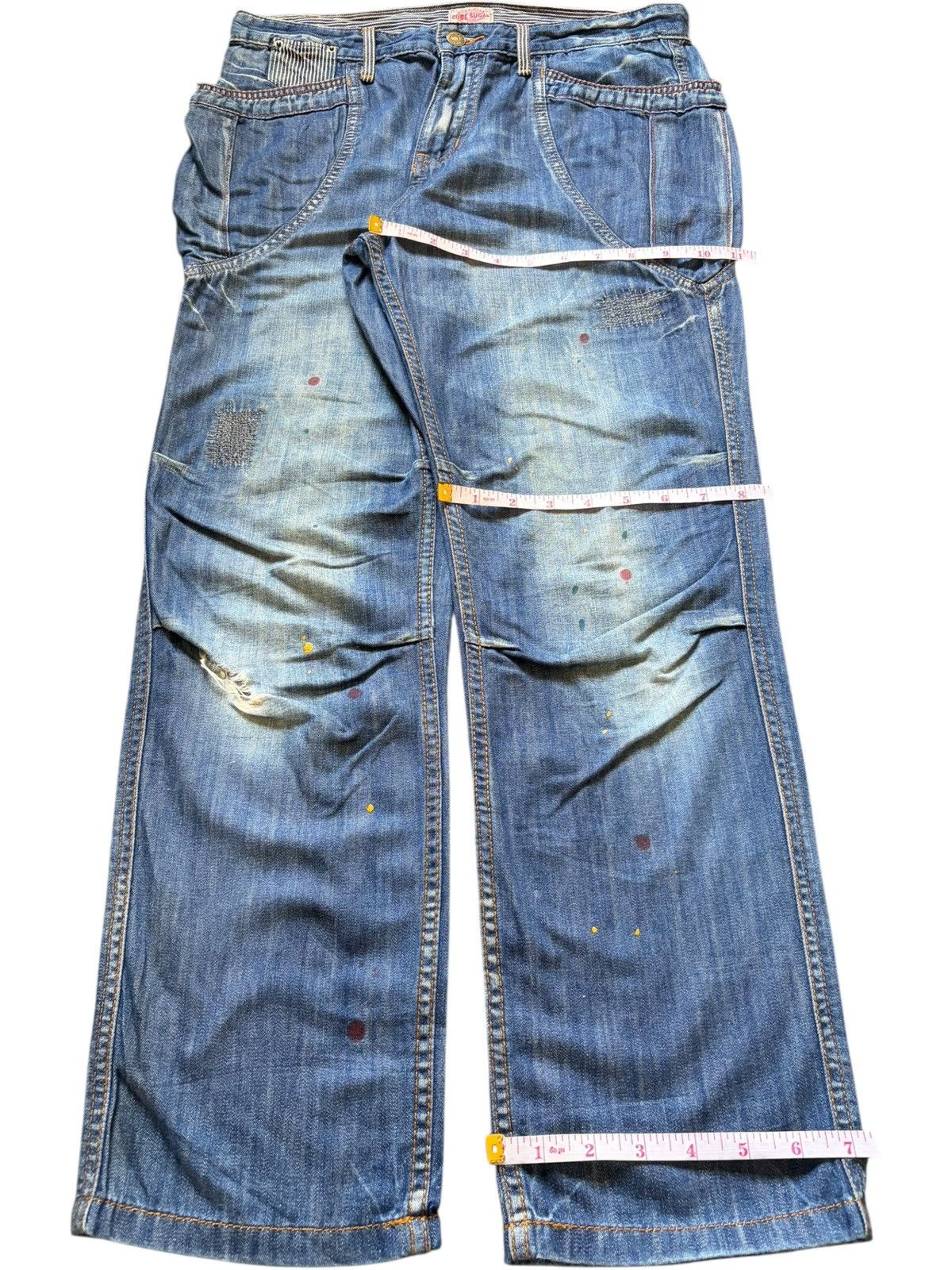 Dsquared2 Vintage Japanese Brand Painted Distressed Jeans Size 30" / US 8 / IT 44 - 8 Thumbnail