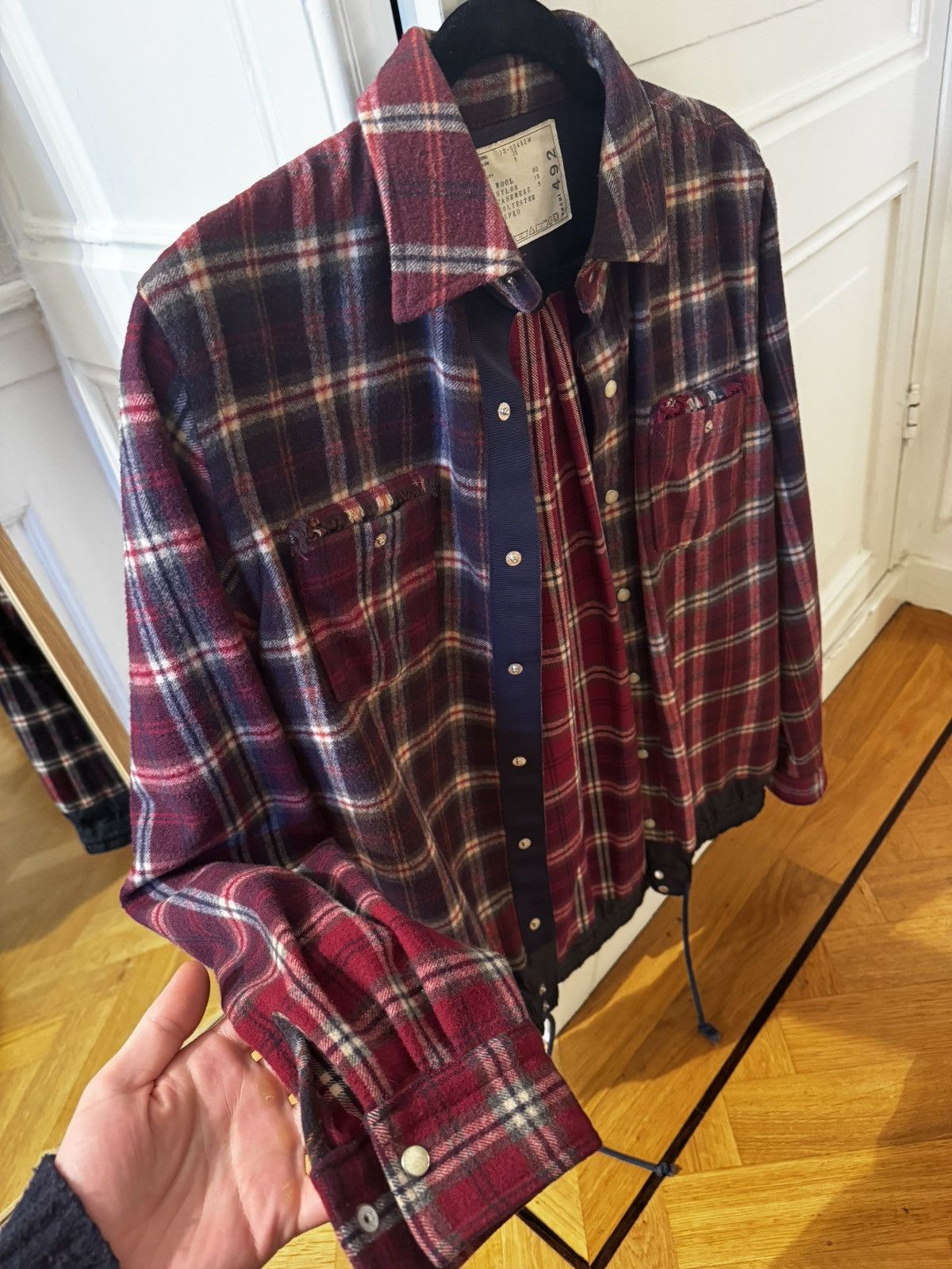 Sacai Sacai Flannel Button up Size US S / EU 44-46 / 1 - 3 Thumbnail