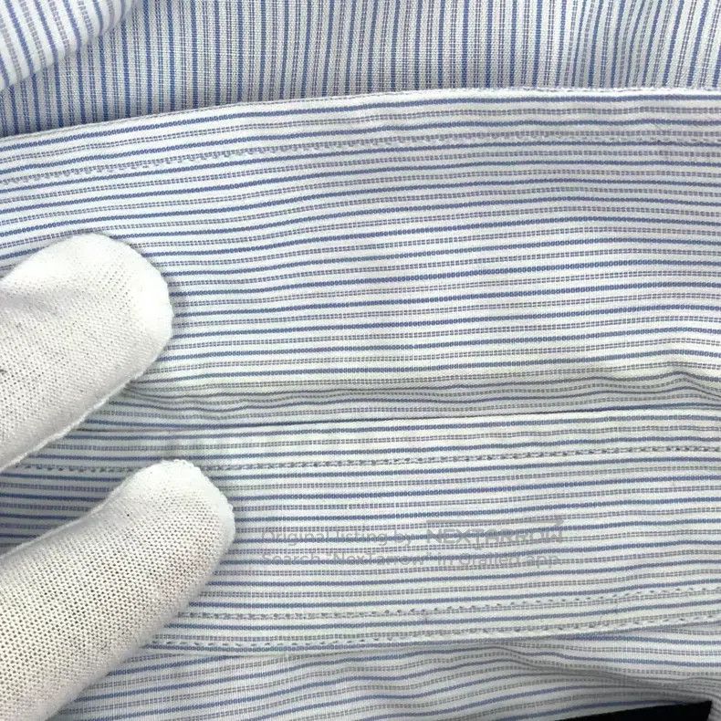 Gucci Gucci Light blue striped neckline embroidery cotton lapel Size US XXS / EU 40 - 9 Thumbnail
