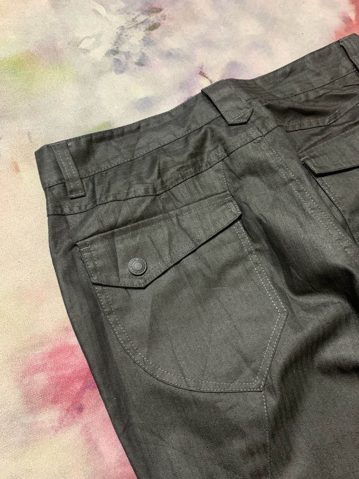 Tornado Mart 2000 Male & Co Flare Apocalypse Metallic Black Pants Size US 34 / EU 50 - 11 Thumbnail