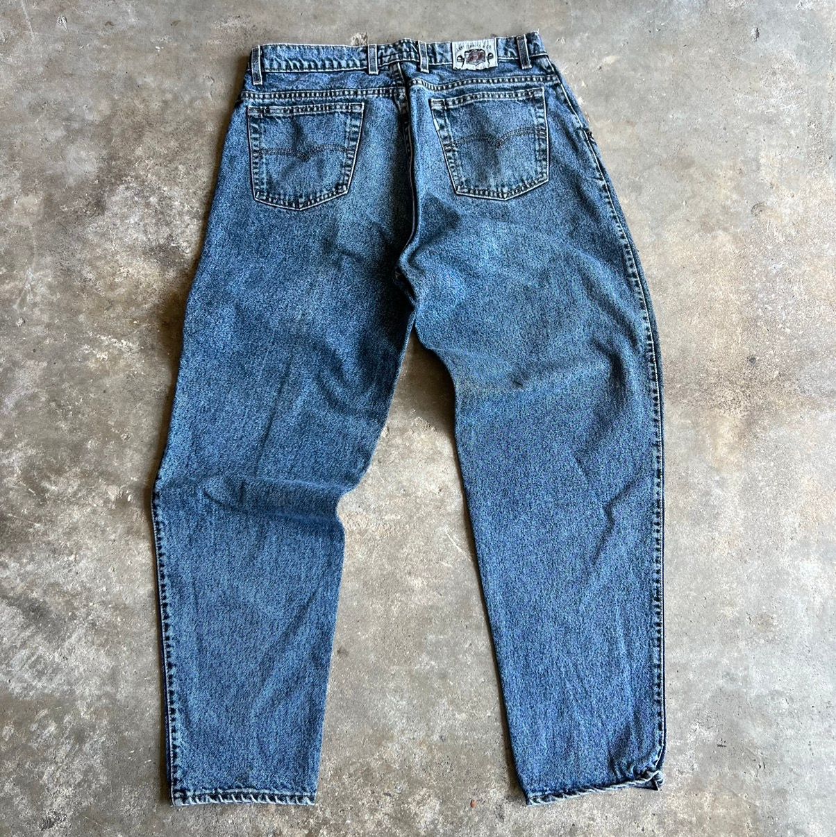 Vintage Crazy Vtg Levis SilverTab The Legend Label Acid Wash jeans ...
