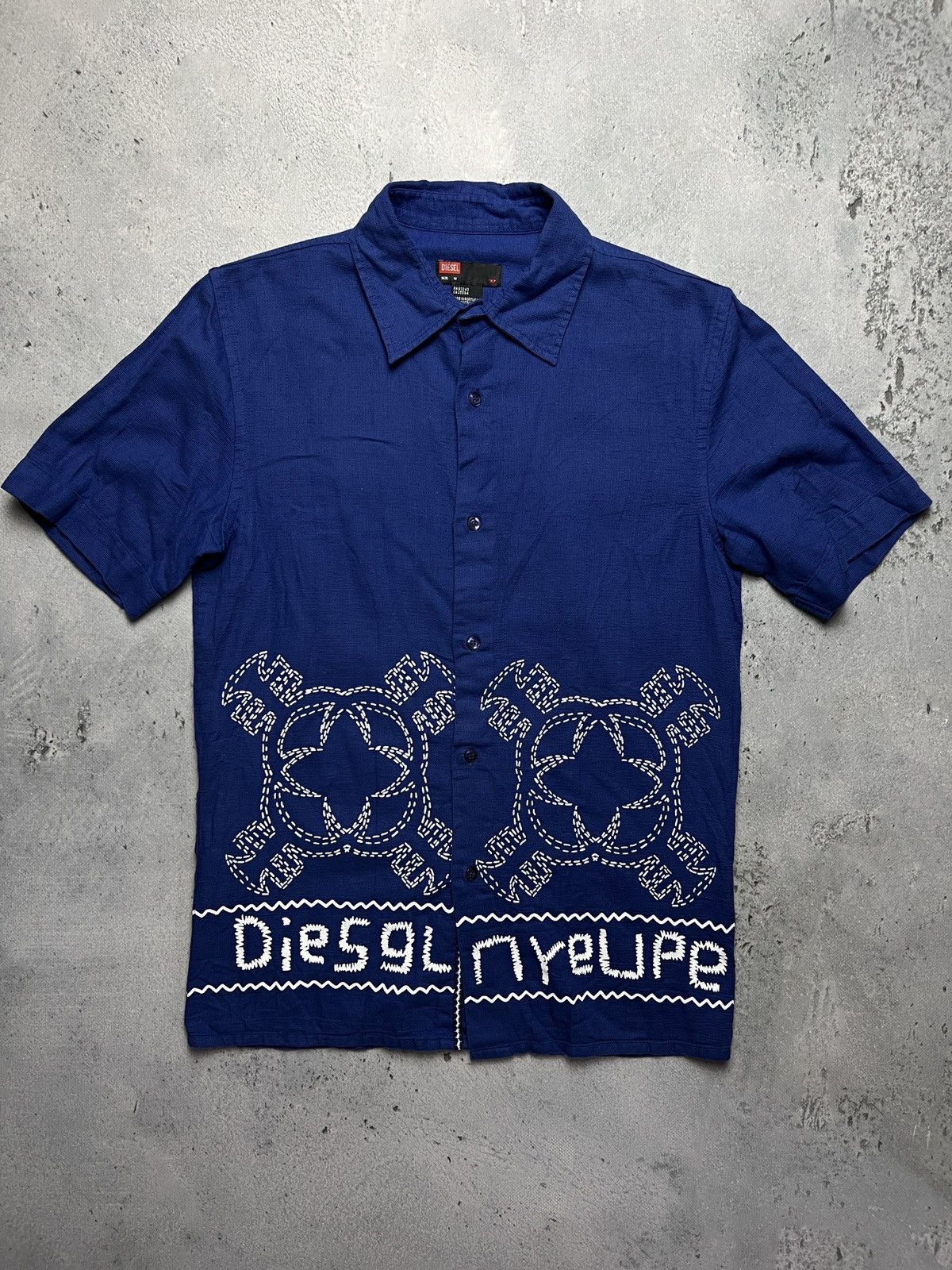 Diesel Rare Diesel Hawaiian Native Patterns Cotton Blend Shirt Size US M / EU 48-50 / 2 - 1 Thumbnail