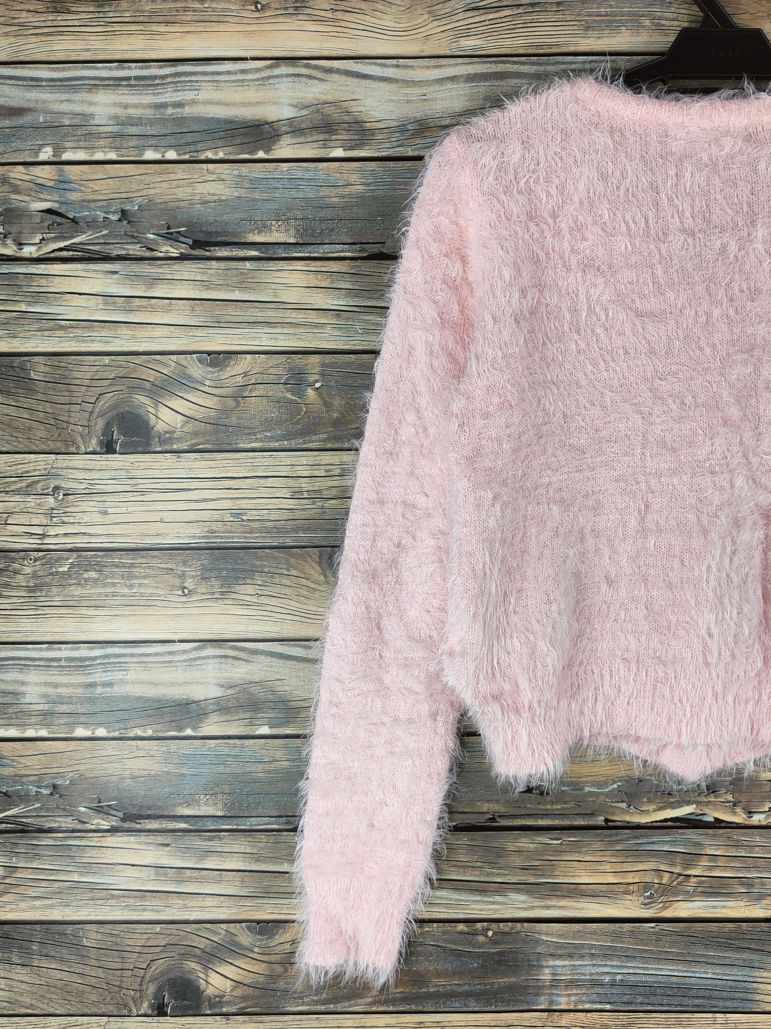 Japanese Brand DL Sorridere-Hello Kitty Peach Fur Mohair Knitwear #46-554 Size S / US 4 / IT 40 - 8 Thumbnail
