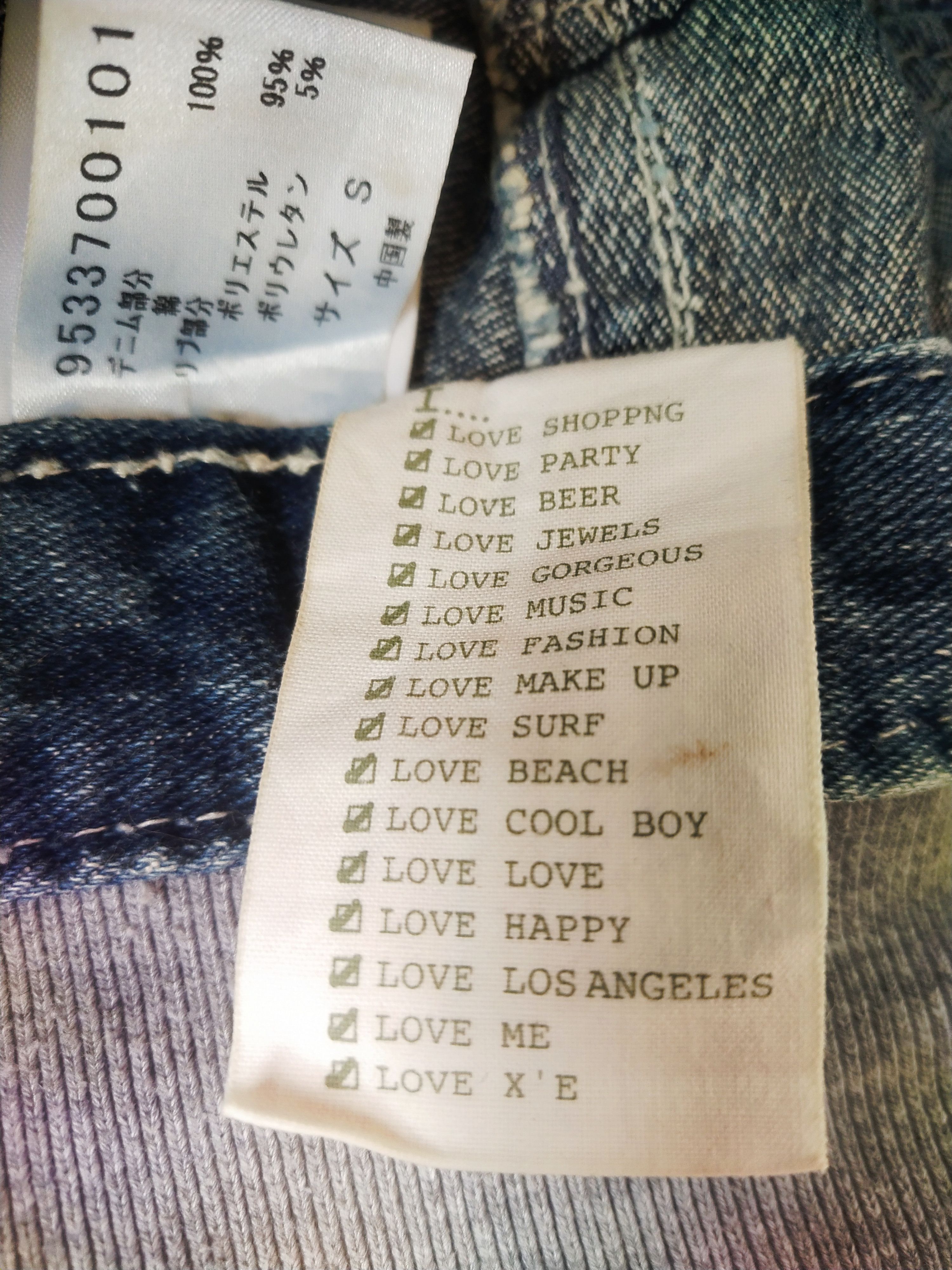 Hysteric Glamour X’E “Queen of Jeans” Denim Shorts Y2K Gyaru Kei Japan Size 29" - 8 Thumbnail
