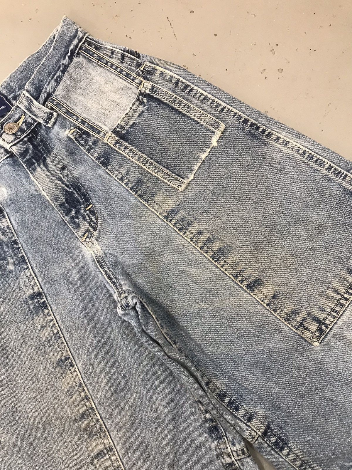 Lee Vintage pipes big pockets logo patched denim short Size 24" / US 00 / IT 34 - 5 Thumbnail