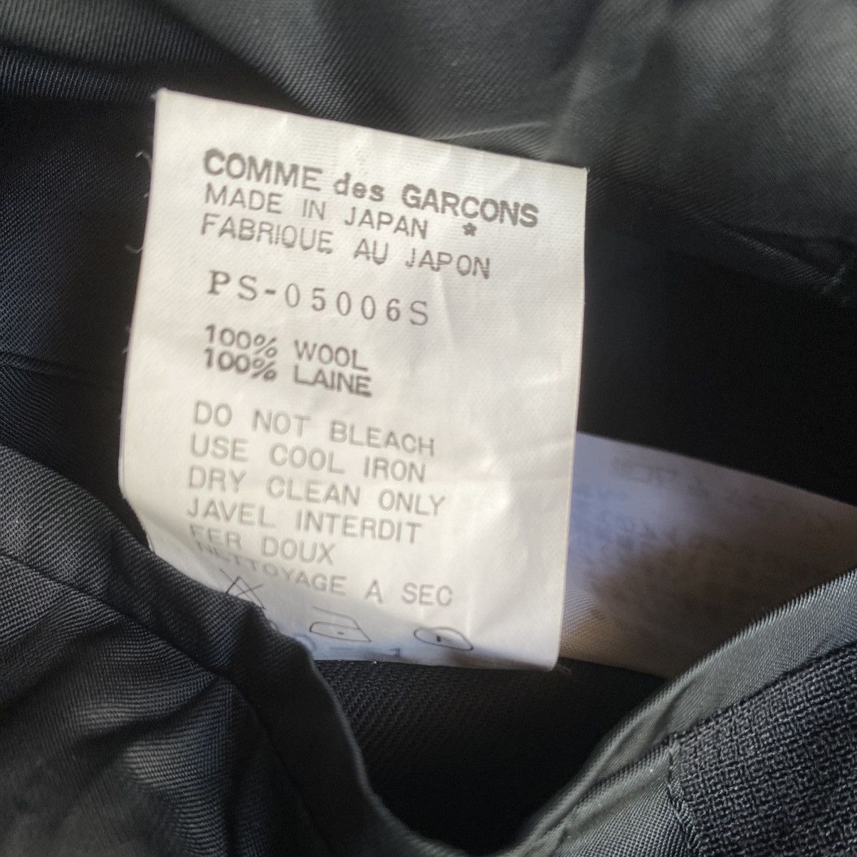 Comme des Garcons Vintage 1989 Black Plaid Wool Oversized Blazer Jacket Size US S / EU 44-46 / 1 - 5 Thumbnail