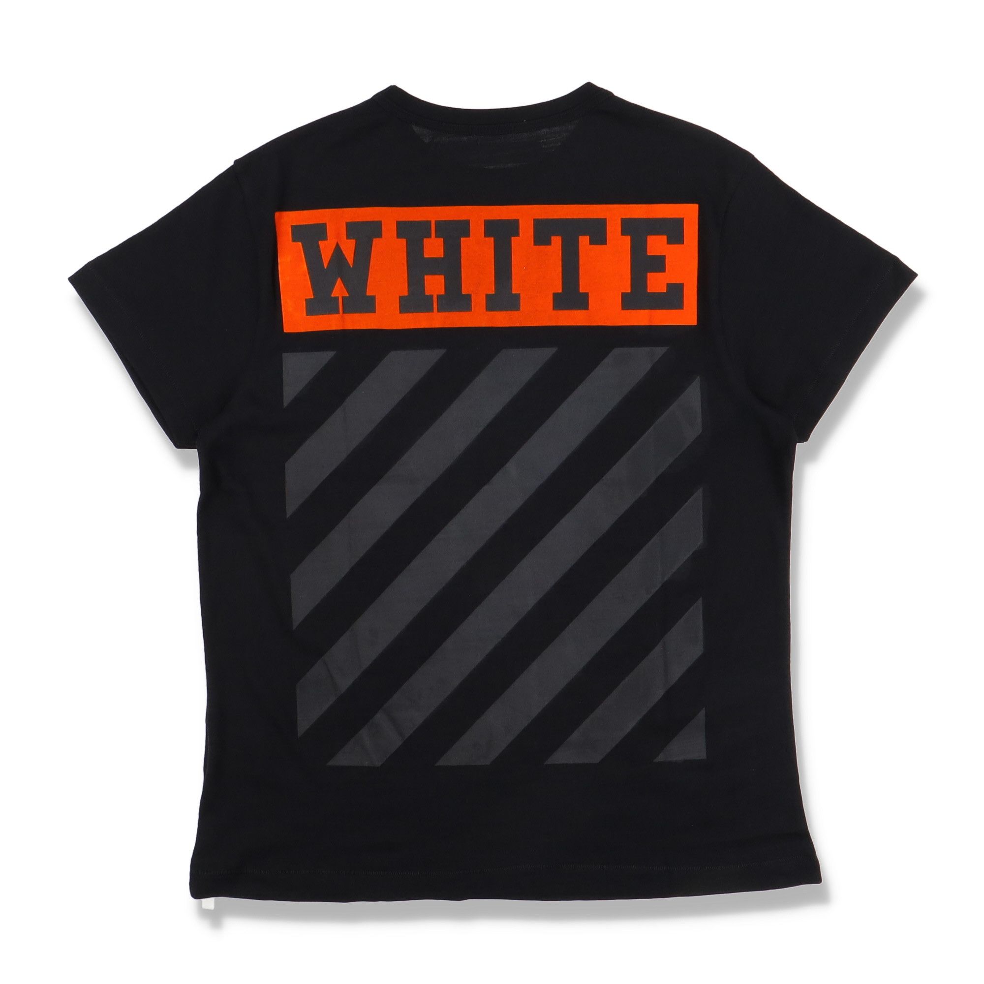 Off White Black and Orange Velvet Box Logo T Shirt Grailed