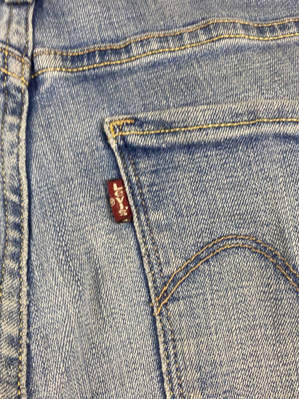 Levi's levis 575 mid rise skinny distressed denim Size 31" - 4 Thumbnail