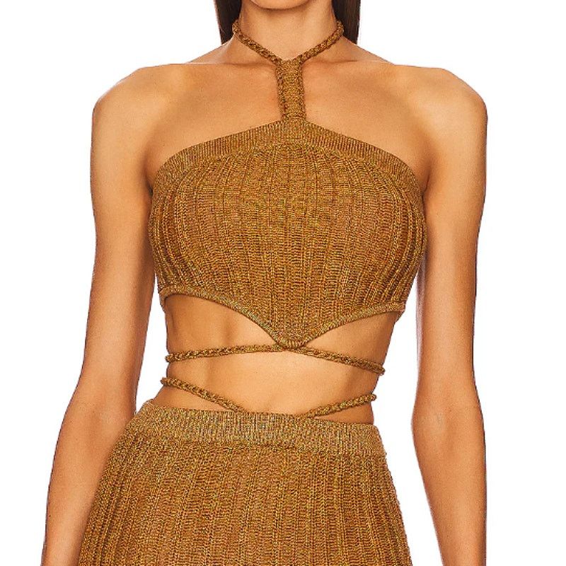 REVOLVE Michael Costello x REVOLVE Sylvan Knit Top in Dark Sand Size XS / US 0-2 / IT 36-38 - 1 Thumbnail