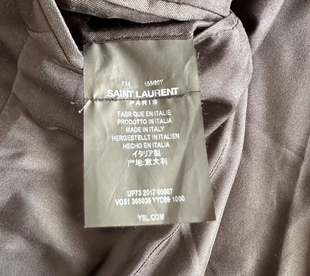 Saint Laurent Paris × Yves Saint Laurent Saint Laurent SLP 17SS black suit jacket2412-Nextarrow Size XS / US 0-2 / IT 36-38 - 7 Thumbnail