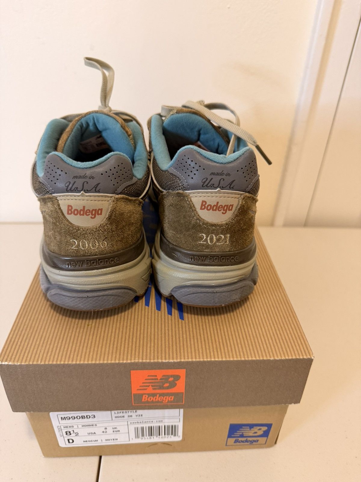 Bodega × New Balance New Balance Bodega x 990v3 Made In USA Anniversary by sz 8.5 Size US 8.5 / EU 41-42 - 4 Thumbnail