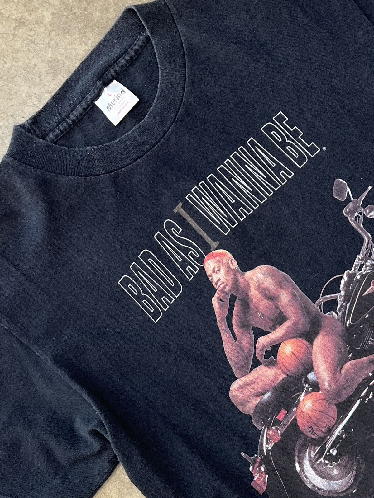 Vintage Vintage 1996 Dennis Rodman Bad Motorcycle Basketball Large Size US L / EU 52-54 / 3 - 1 Thumbnail