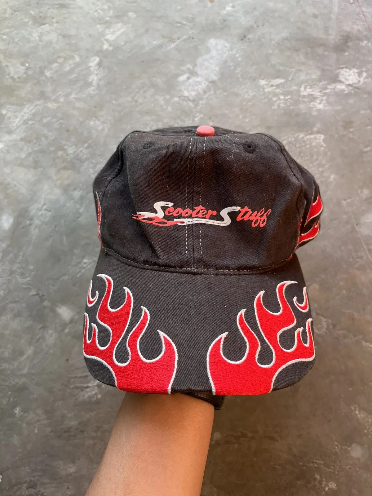 14th Addiction Vintage Scooter Flame Hat Y2k Size ONE SIZE - 3 Thumbnail