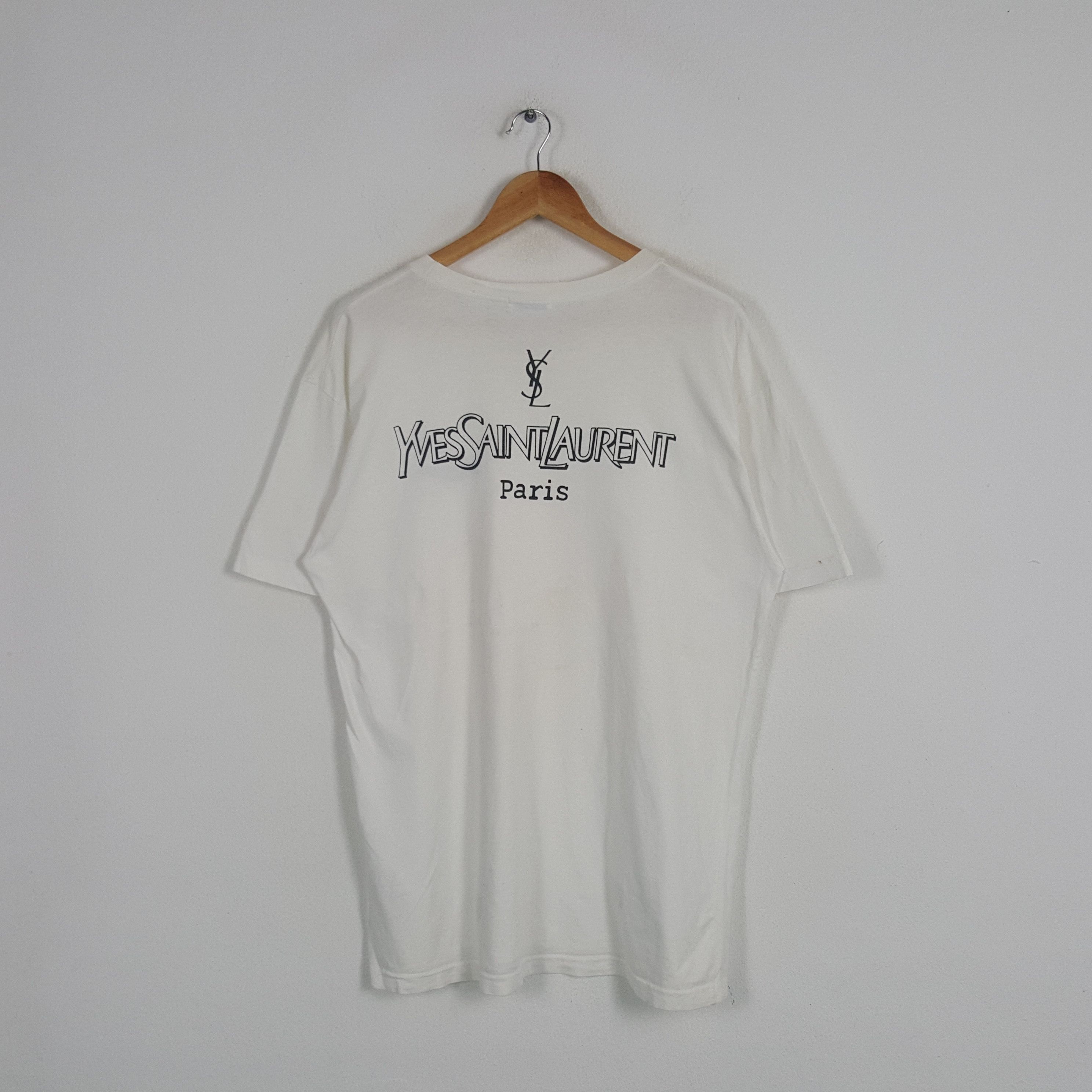Vintage × Yves Saint Laurent Vintage Yves Saint Laurent Italian Brand Tshirt Size US L / EU 52-54 / 3 - 1 Thumbnail