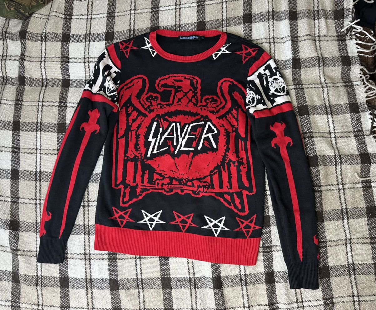 Slayer Rare Vintage Slayer Sweater Mens L Raining Blood Repentless Size US L / EU 52-54 / 3 - 1 Thumbnail