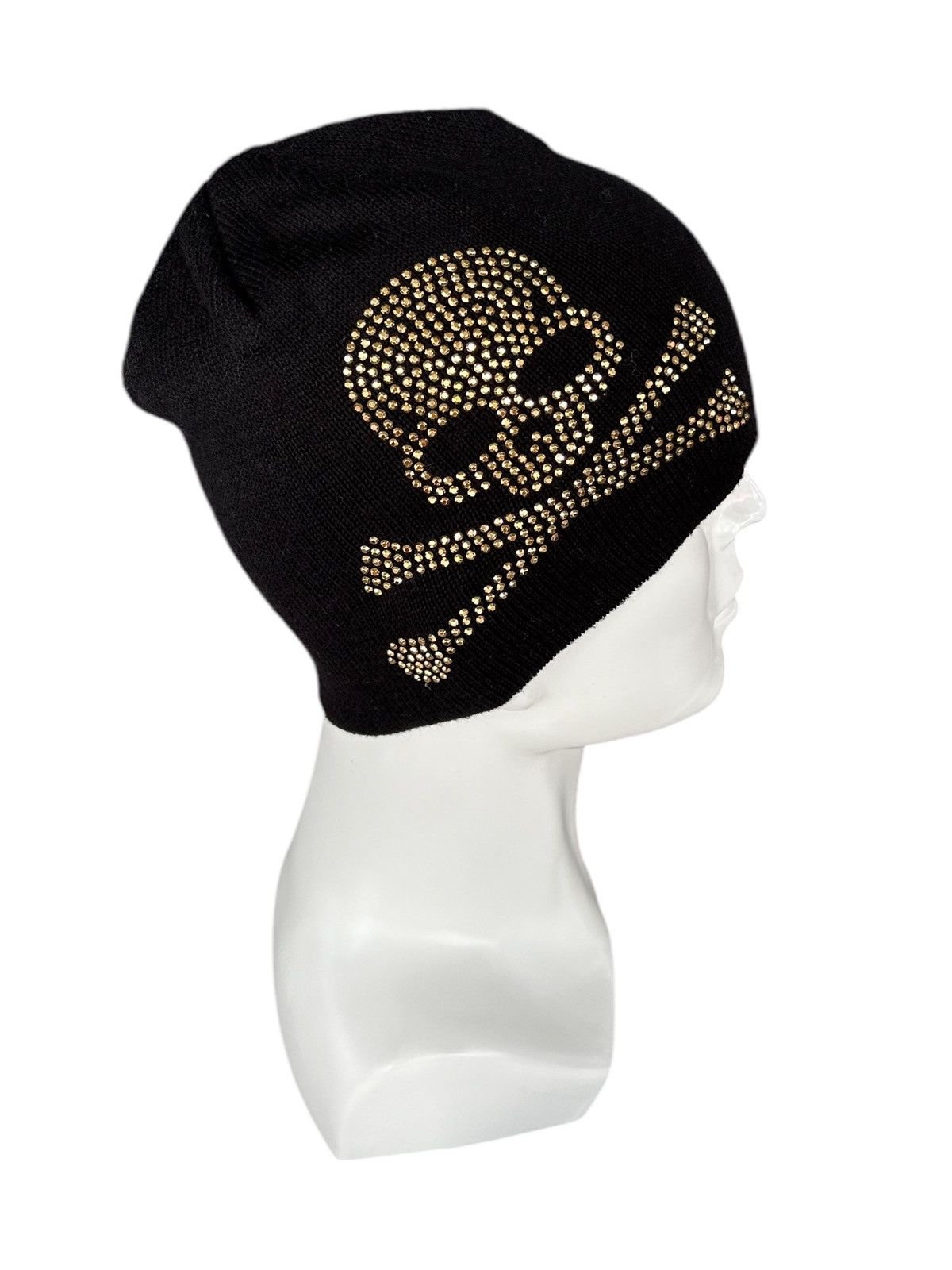 14th Addiction × Hysteric Glamour × Japanese Brand Japanese Skull Punk Bondage Style Beanie Hats snowcap Rare☠️🎌 Size ONE SIZE - 1 Thumbnail