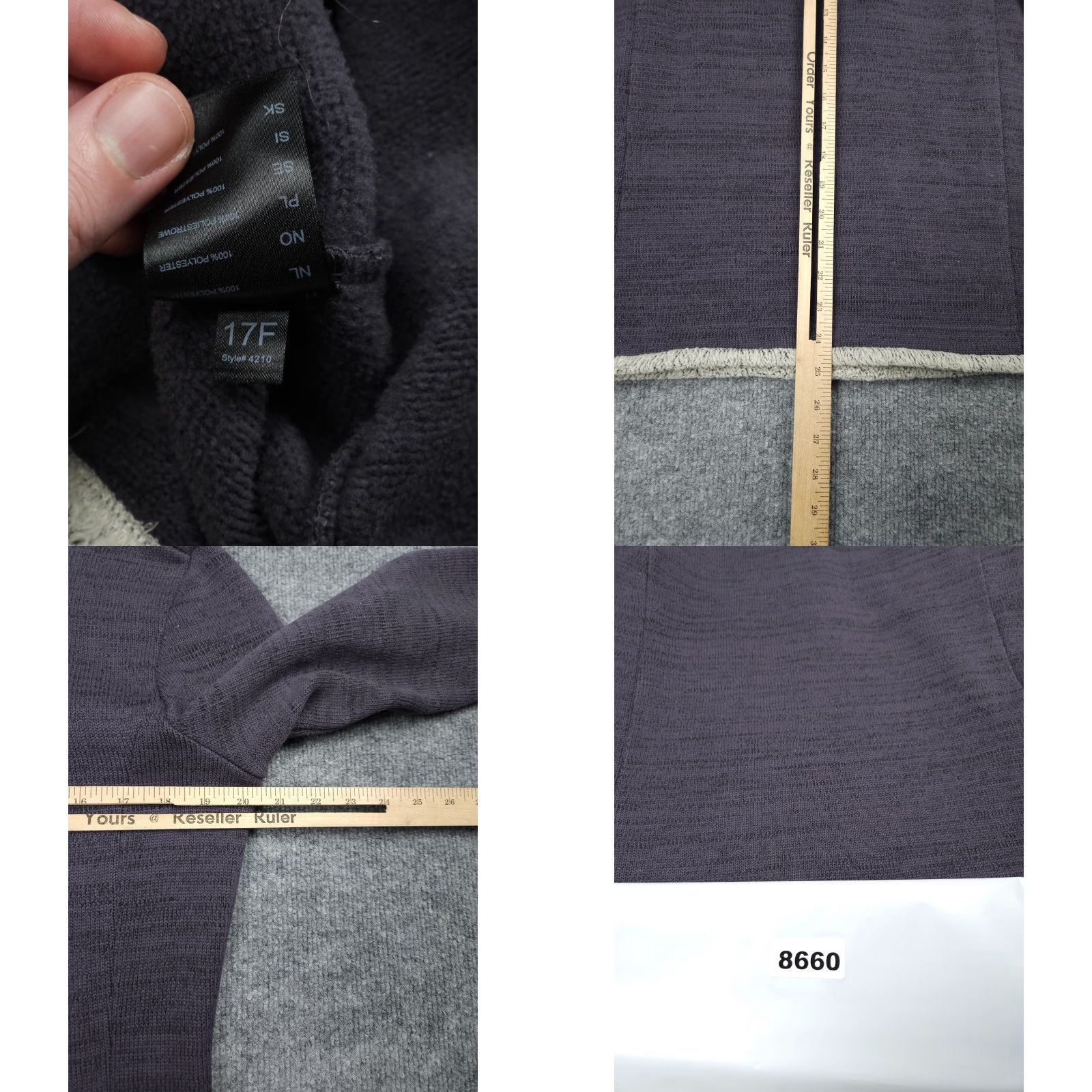 Vintage Kuhl Alaska Sweater Women's M 1/4 Gray Purple Fleece Lined Mock Neck Pullover Logo 1/4 Zip Garment: Sweater Casual Size M / US 6-8 / IT 42-44 - 8 Thumbnail